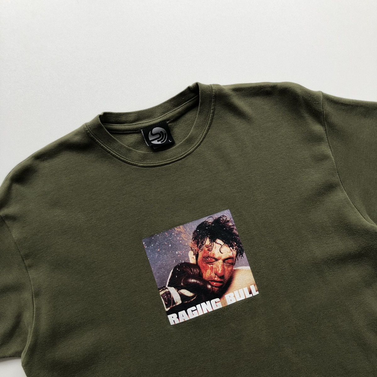 Vintage Raging Bull 90’s Movie Printed Vintage T-Shirt Made in USA Size US M / EU 48-50 / 2 - 2 Thumbnail