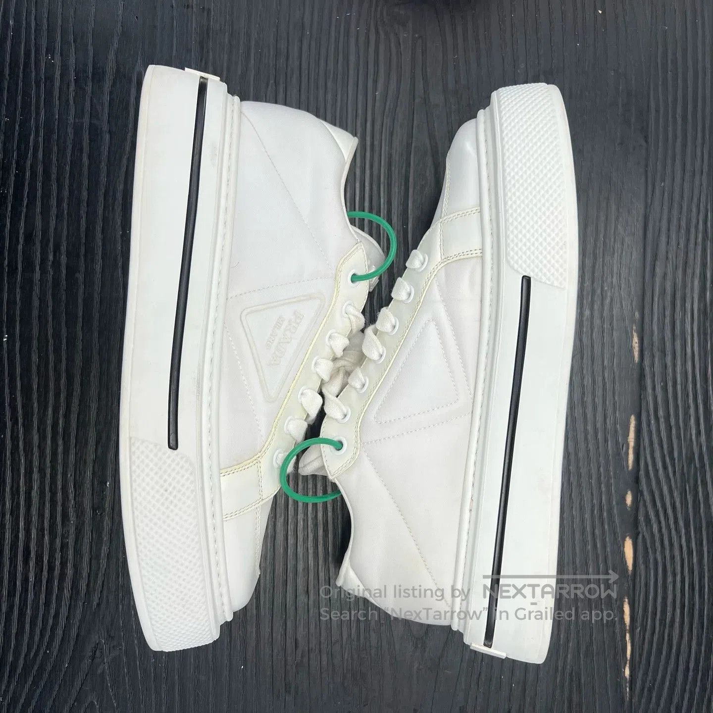 Prada Prada Macro White Sneakers. Size US 5.5 / EU 38 - 7 Thumbnail