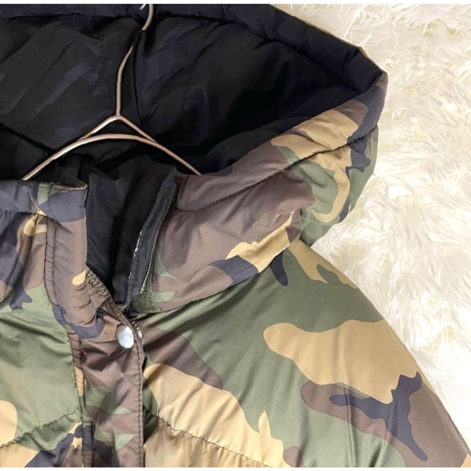 Vintage jouetie Down Jacket M Nylon KHK Camouflage Khaki Size M / US 6-8 / IT 42-44 - 3 Thumbnail