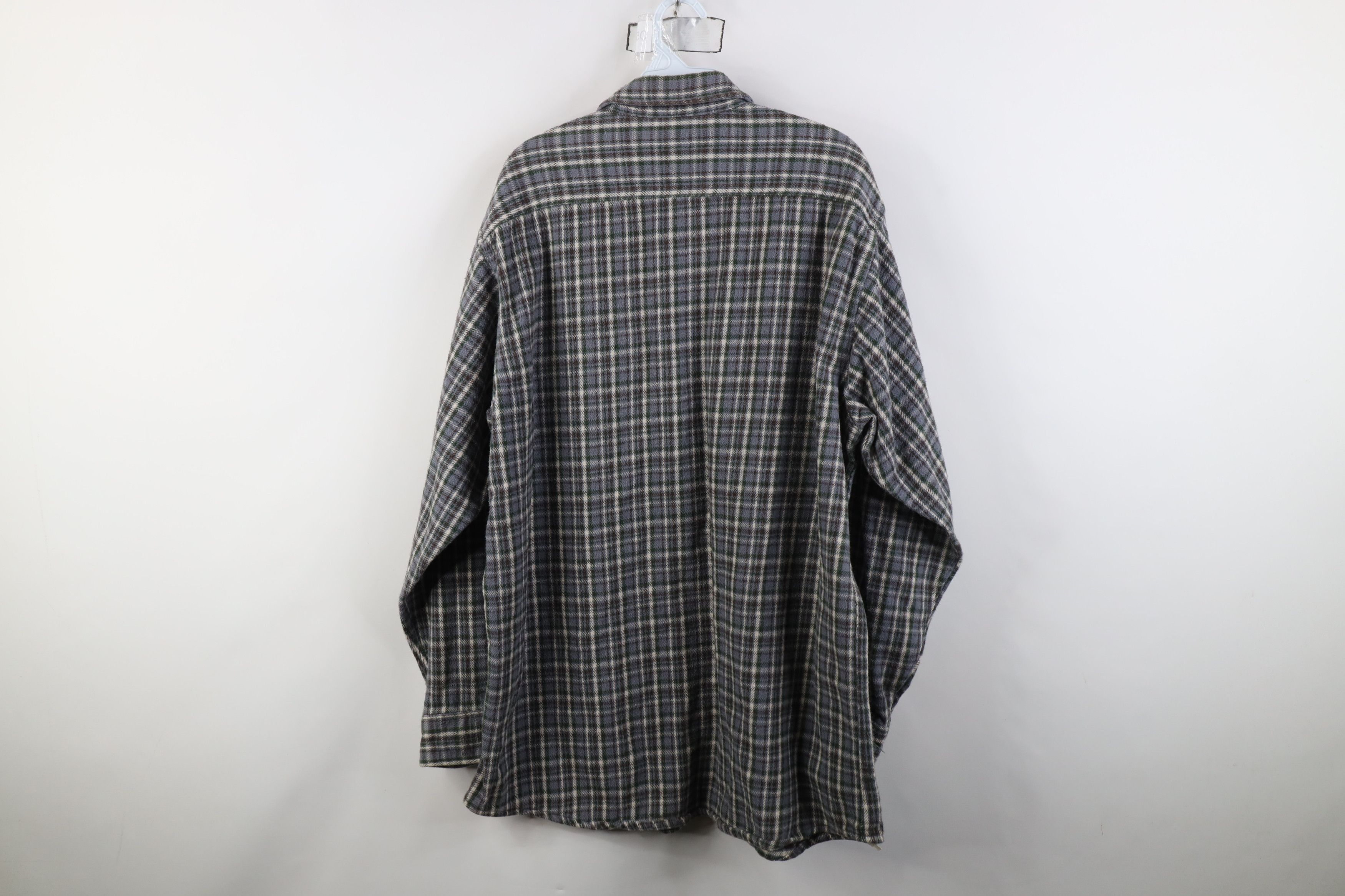 Vintage Vintage 90s Streetwear Heavyweight Button Shirt Plaid Size US XL / EU 56 / 4 - 9 Thumbnail