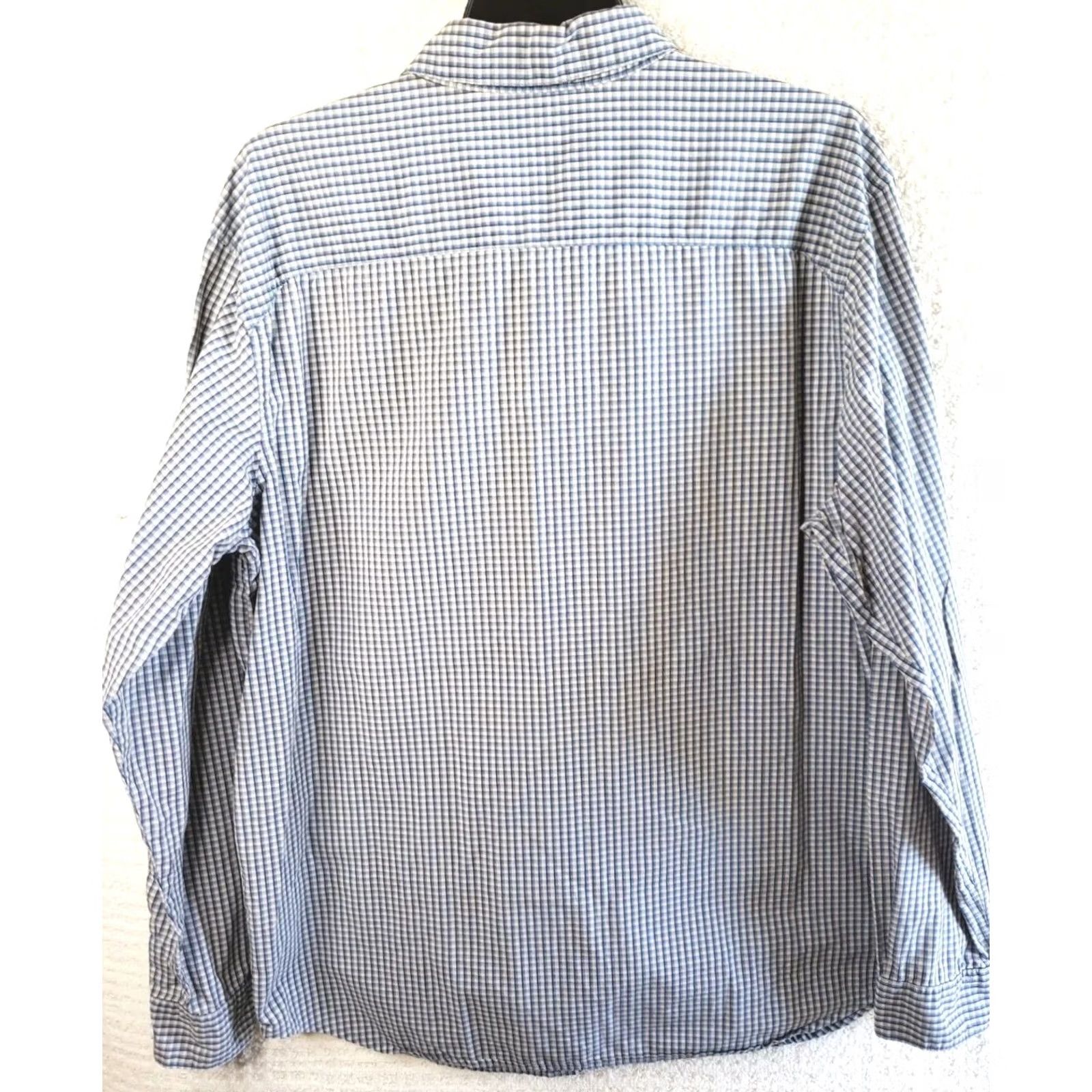 Vintage Columbia Button-Up Shirt Mens L Large Blue White Check Long Sleeve Casual Shirt Size US L / EU 52-54 / 3 - 6 Thumbnail