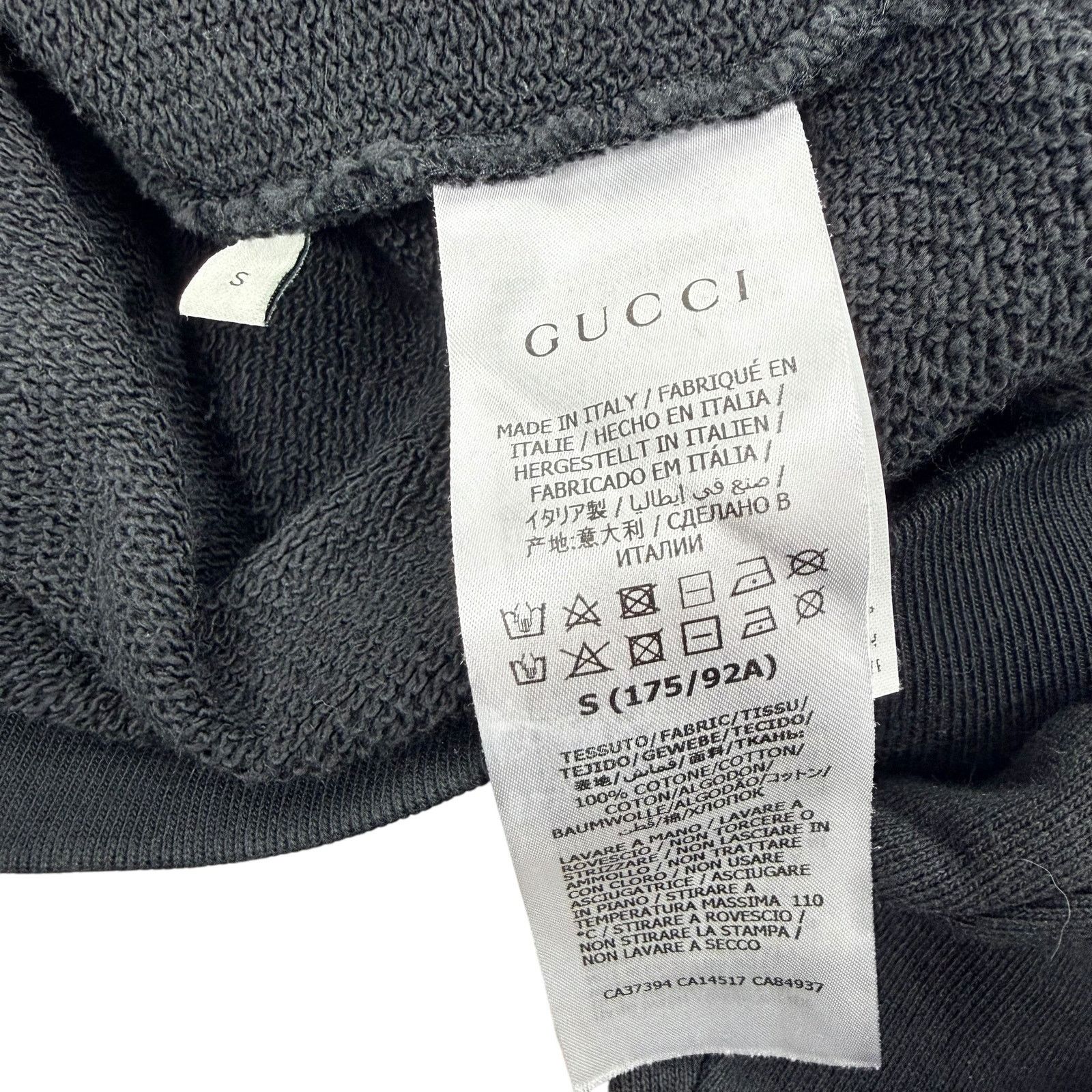 Gucci Gucci Half Zip Popover Interlocking GG Hoodie Black Size S Size US S / EU 44-46 / 1 - 9 Thumbnail