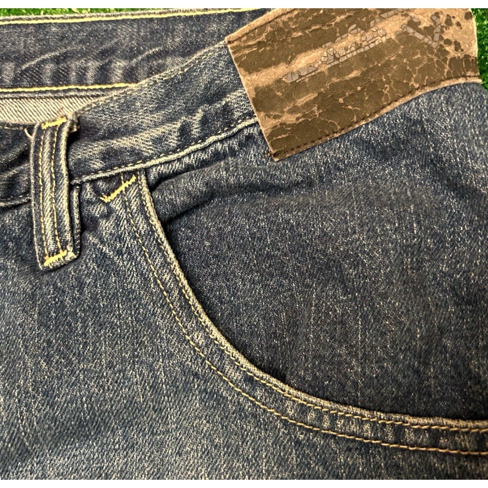 Vintage VINTAGE Vokal JNCO Baggy Hip Hop Skater Grunge Jeans Shorts Mens 40 Jorts Blue Dark Pockets Logo Size US 40 / EU 56 - 4 Thumbnail