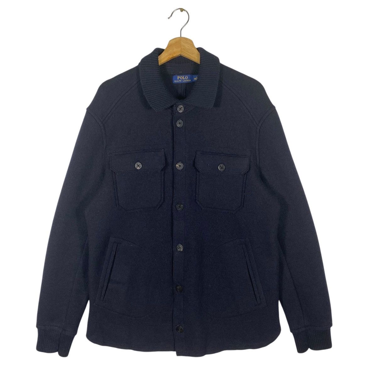 Polo Ralph Lauren × RRL Ralph Lauren Polo Ralph Lauren Wool Jacket Button L Size Navy Blue Colour Size US L / EU 52-54 / 3 - 1 Thumbnail