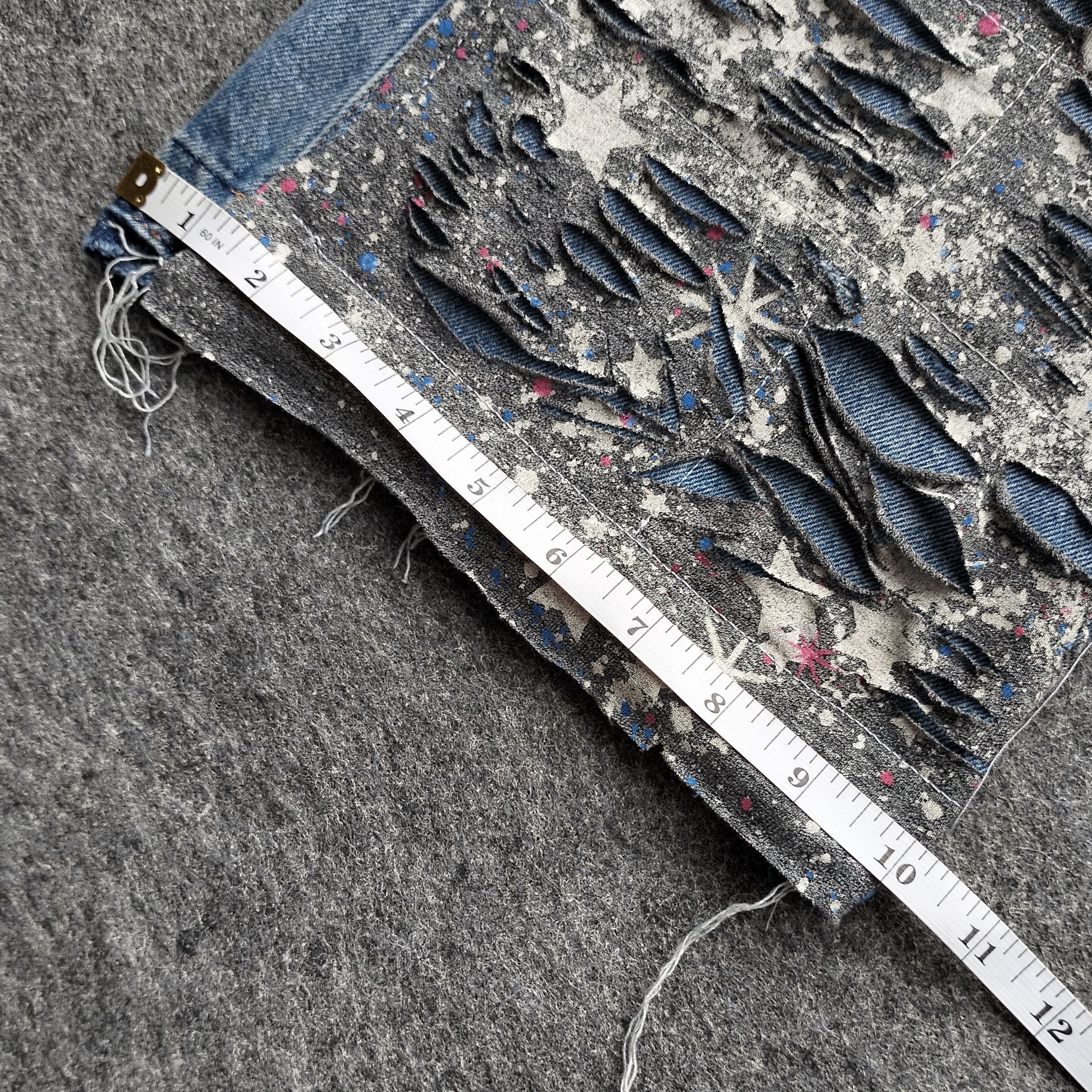 Kapital GRL skil patch destroyed double layered flare jeans Size US 30 / EU 46 - 13 Thumbnail