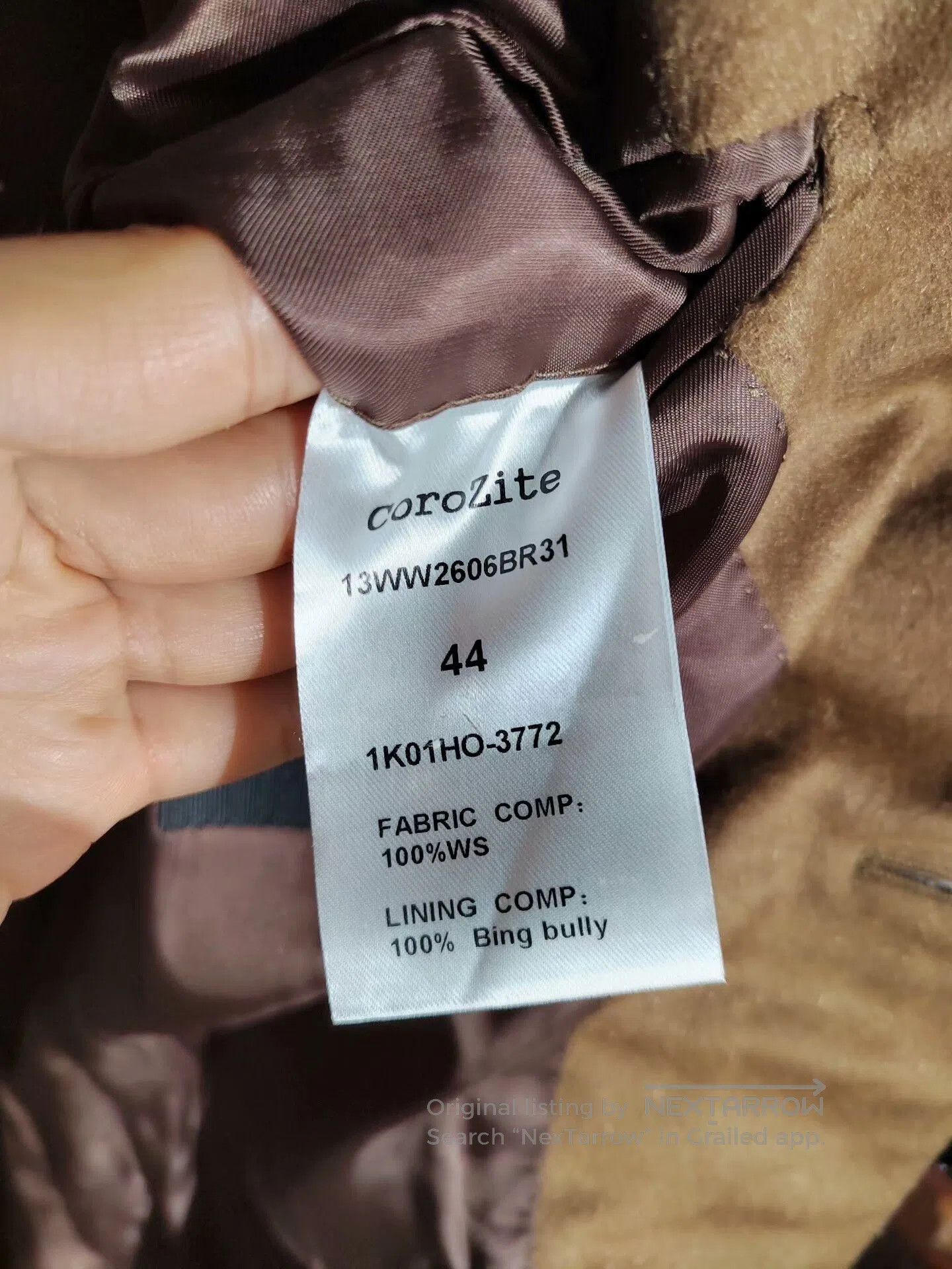 Japanese Brand Handmade Italian Cashmere Suit Jacket. Size US S / EU 44-46 / 1 - 7 Thumbnail