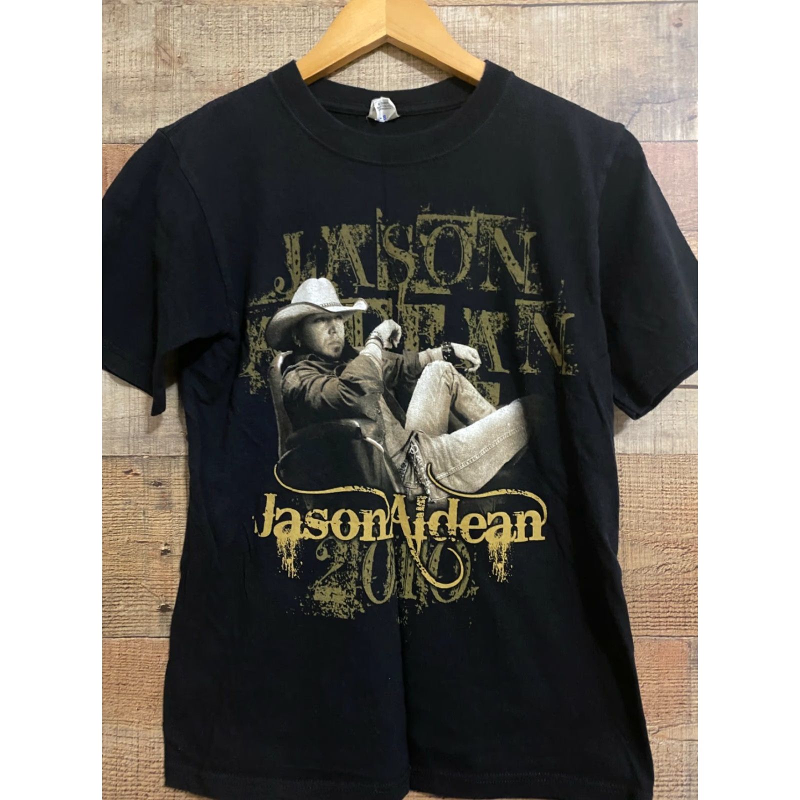 Anvil VINTAGE JASON ALDEAN CONCERT T-SHIRT 2010 WIDE OPEN TOUR Small COUNTRY MUSIC Mens S Black T-Shirt Size US S / EU 44-46 / 1 - 2 Thumbnail