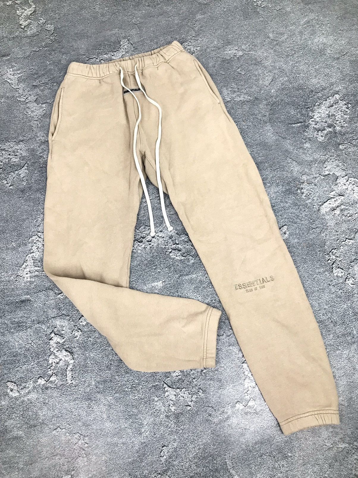 Essential Fear Of God Beige Streetwear Sweatpants,Pants