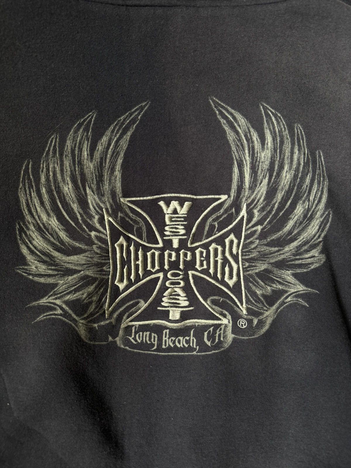 West Coast Choppers Vintage West Coast Choppers Zip Up Hoodie Rare GRAILED Wings Size US M / EU 48-50 / 2 - 3 Thumbnail