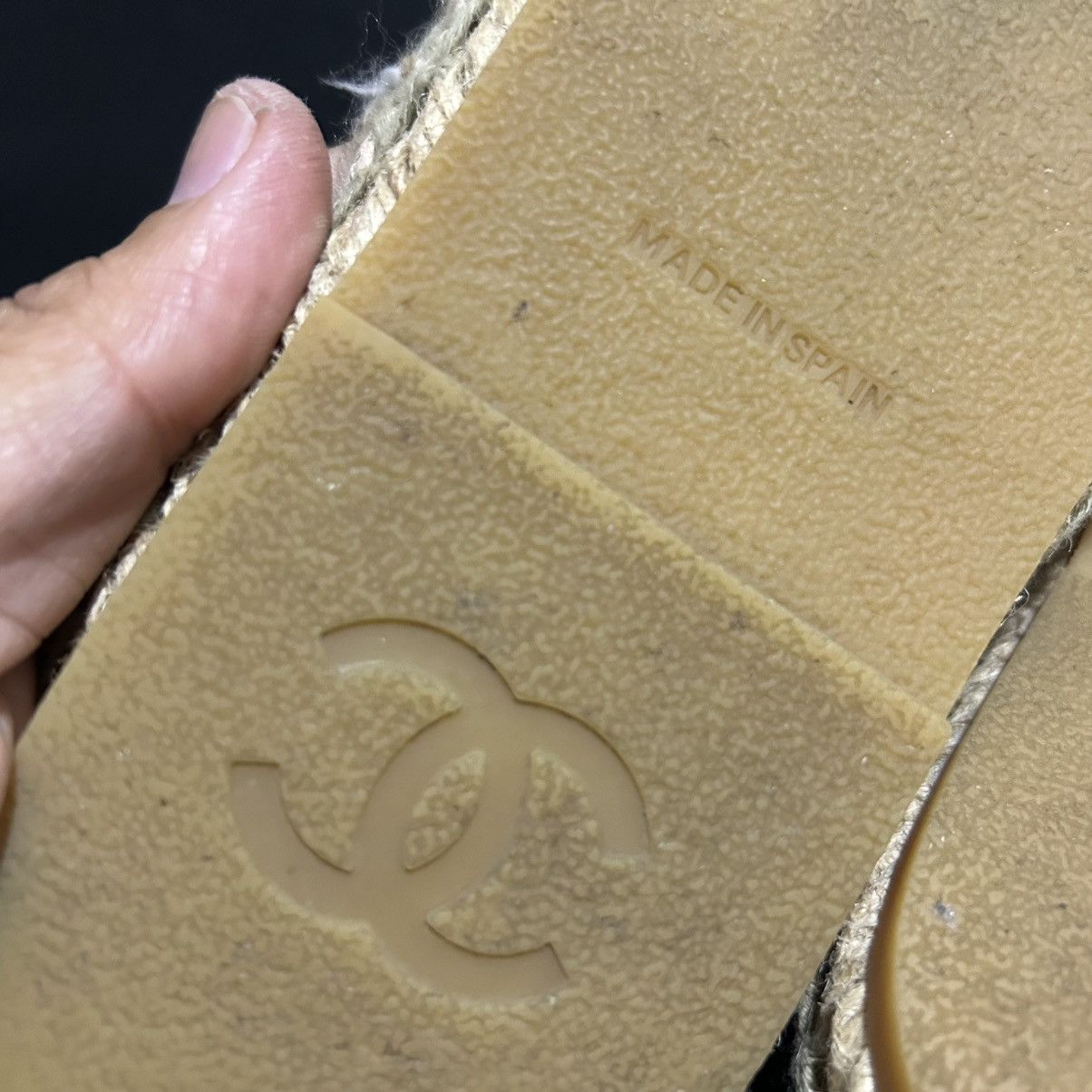 Chanel CHANEL - ESPADRILLE MULE SLIP ON FLATS Size US 9 / IT 39 - 8 Thumbnail