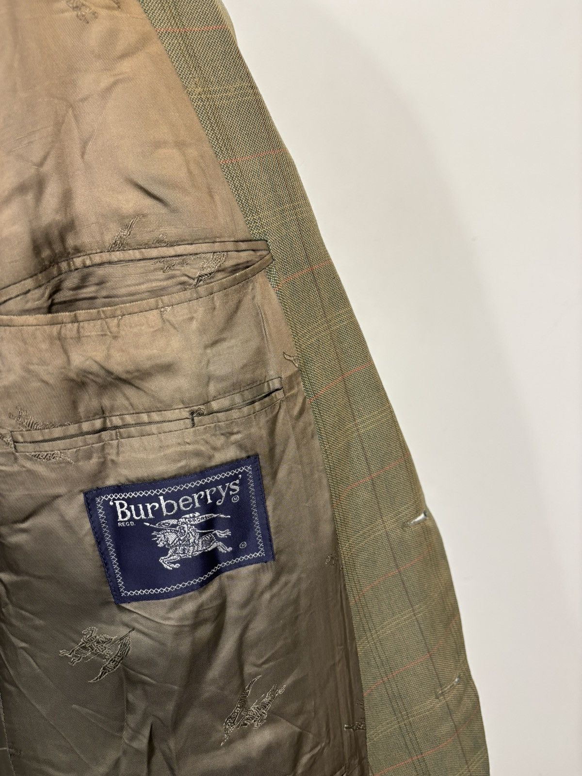 Burberry Vintage Burberry Prince Of Wales Check Wool Blazer Jacket Size 46R - 11 Thumbnail