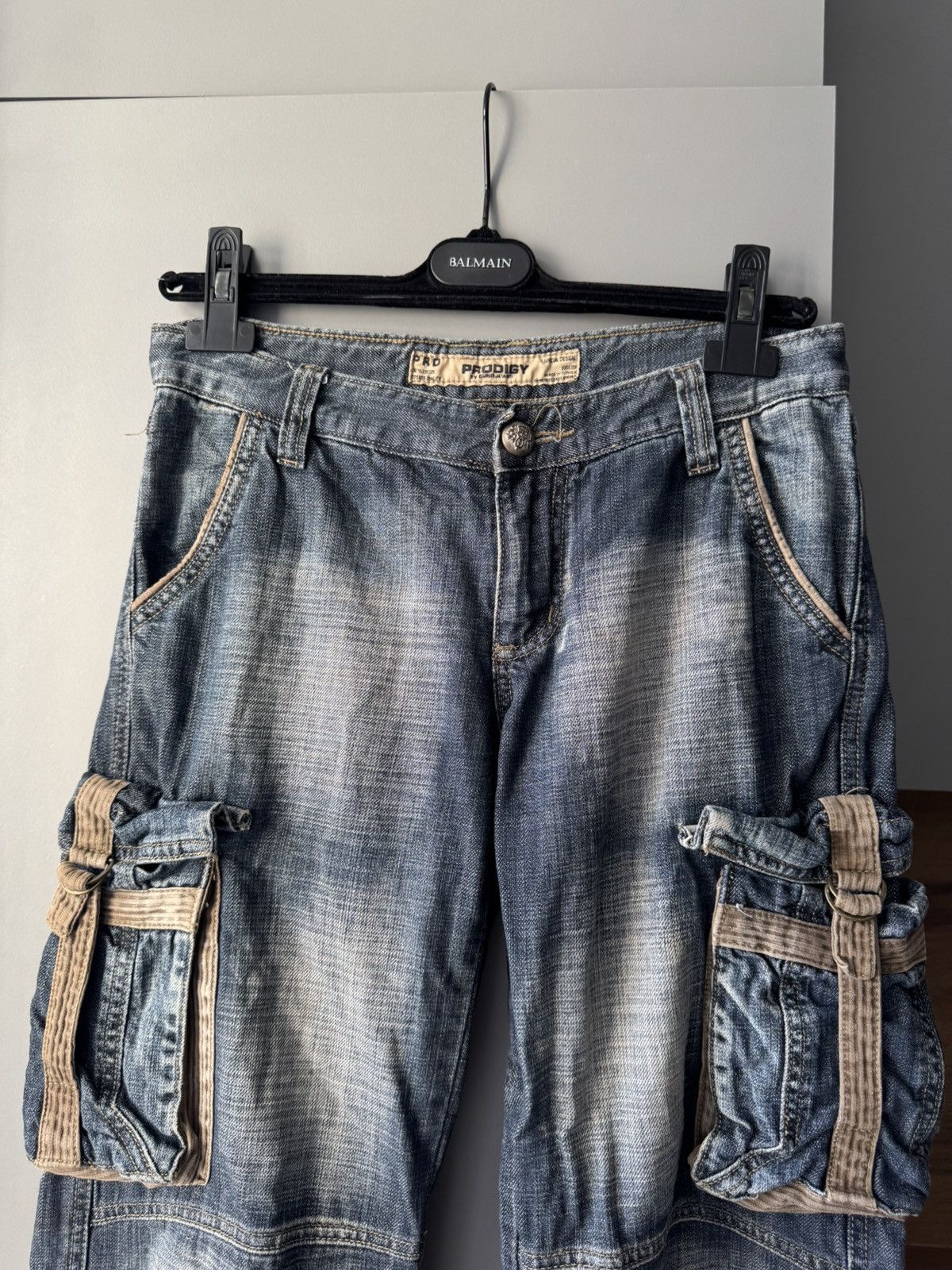 Vintage Prodigy vintage cargo pants jeans multi pocket skate rare Size US 28 / EU 44 - 2 Thumbnail