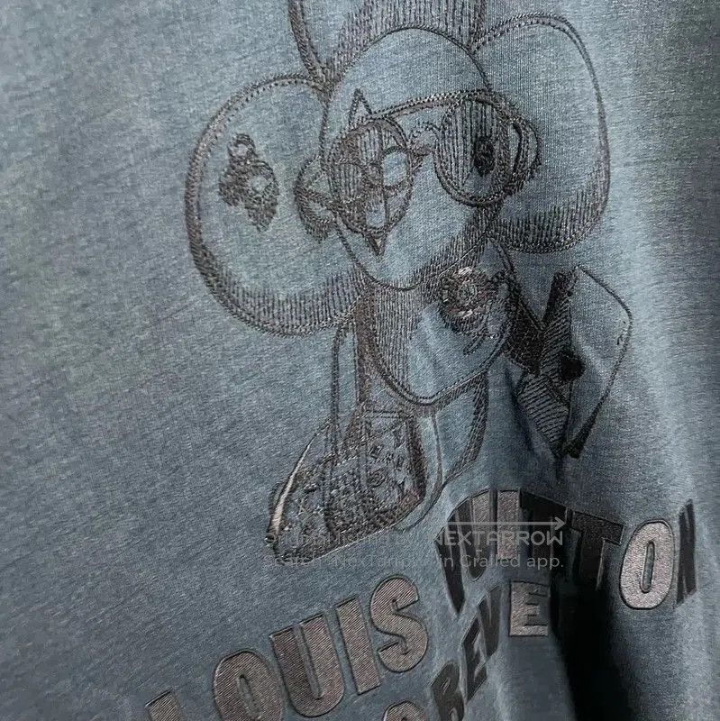 Louis Vuitton Louis Vuitton Blue Cotton Men's Sweatshirt . Size US XXL / EU 58 / 5 - 3 Thumbnail