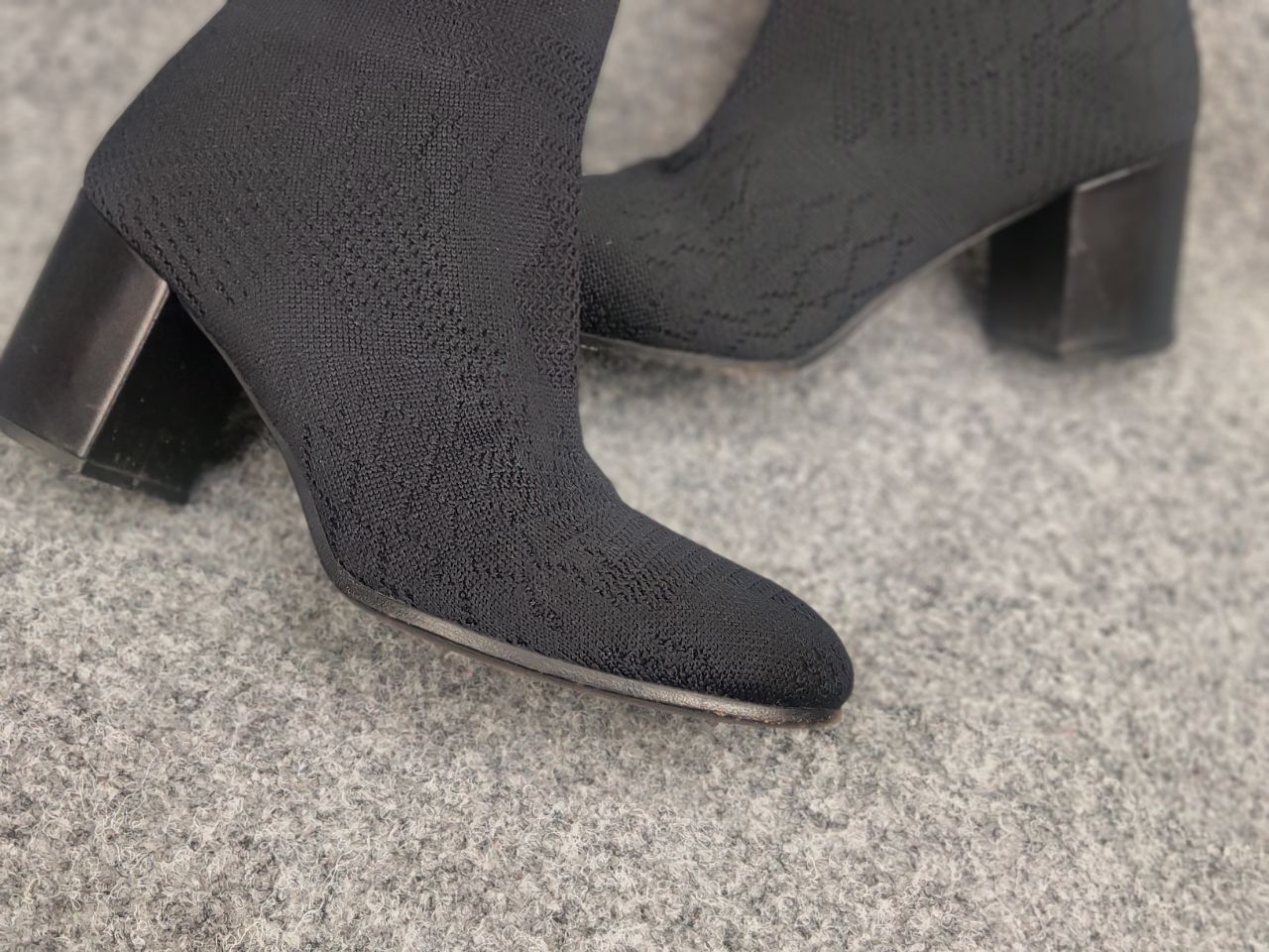 Zadig & Voltaire Zadig & Voltaire Design Studded Accents Sock Black Boots Size US 6 / IT 36 - 20 Thumbnail