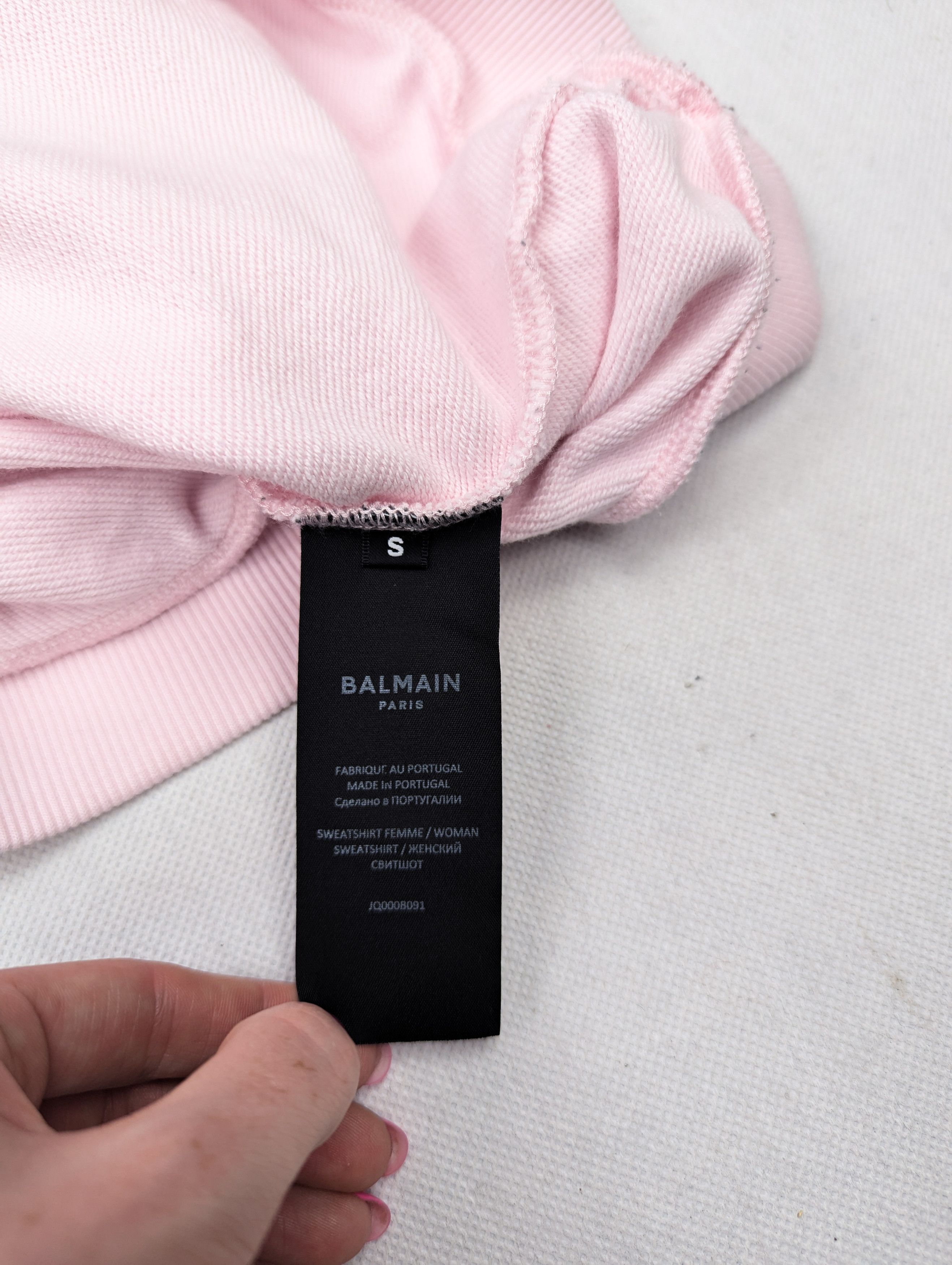 Balmain Balmain pink sweatshirt S Size US S / EU 44-46 / 1 - 4 Thumbnail