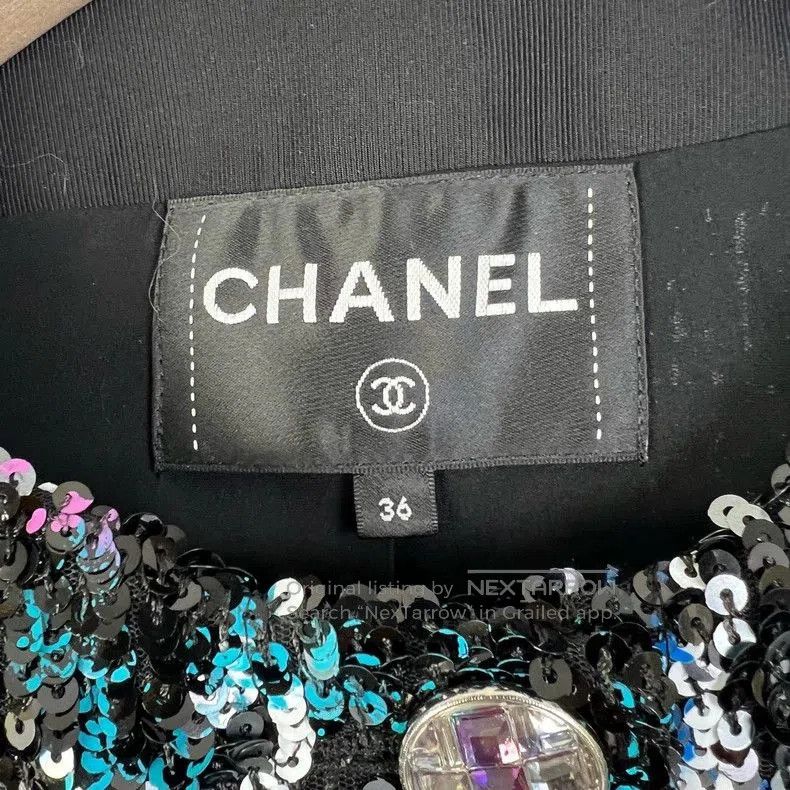 Chanel Chanel 22A Sequin Tweed Jacket. Size US S / EU 44-46 / 1 - 7 Thumbnail