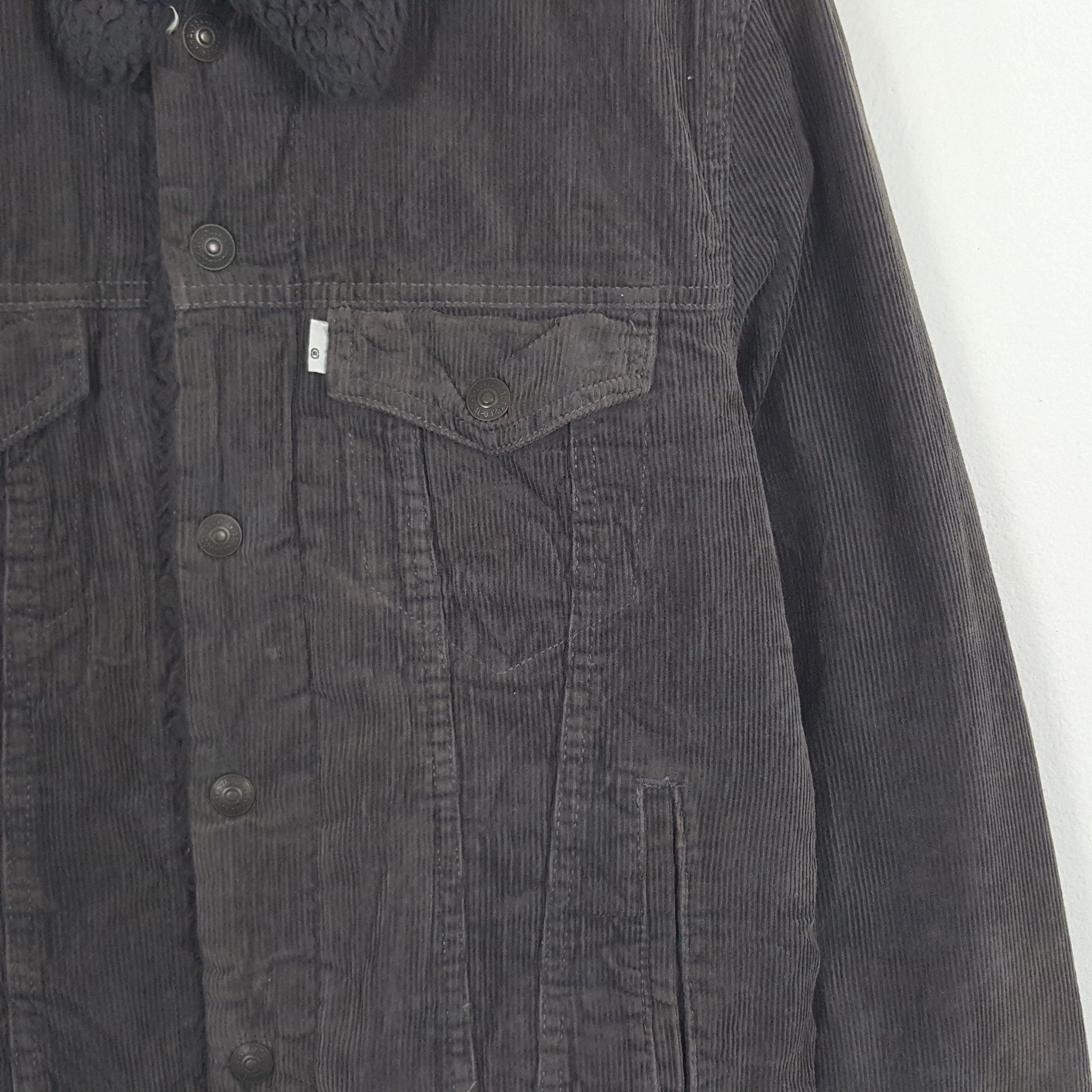 Levi's Vintage Levi's Corduroy Sherpa Inside Bikers Jacket Size US S / EU 44-46 / 1 - 2 Thumbnail