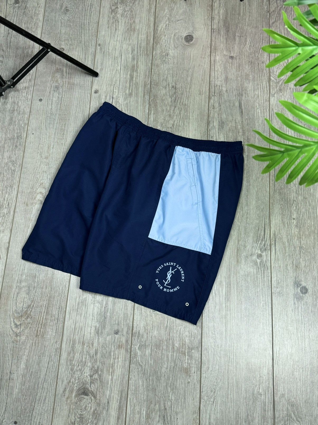 Designer × Vintage × Yves Saint Laurent VINTAGE SHORTS 🩳 YVES SAINT LAURENT BIG LOGO SIZE XXL Size US 38 / EU 54 - 1 Thumbnail