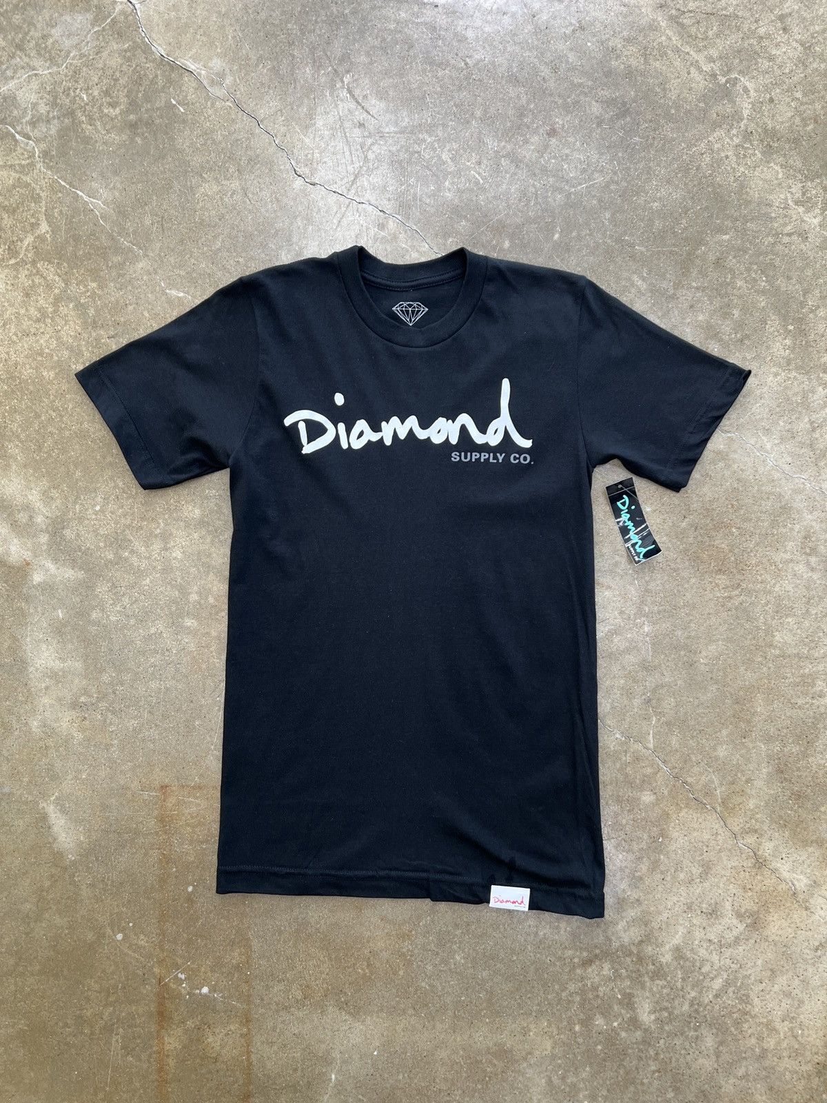 Diamond Supply Co. Diamond Supply OG Script BF Tee Black XS Size XS / US 0-2 / IT 36-38 - 2 Thumbnail