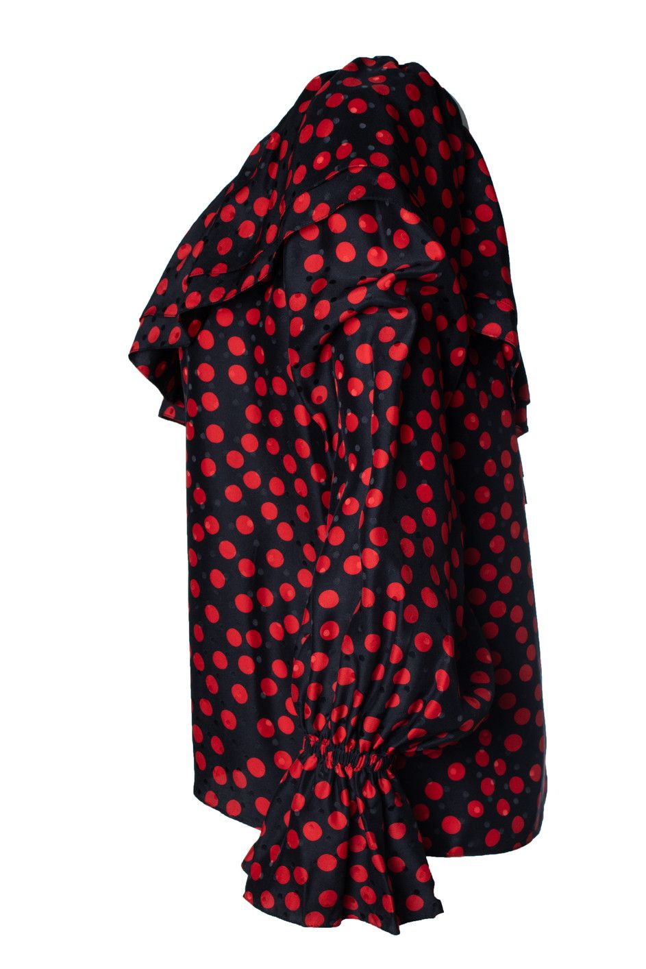 Saint Laurent Paris Saint Laurent, one shoulder polkadot blouse Size S / US 4 / IT 40 - 3 Thumbnail