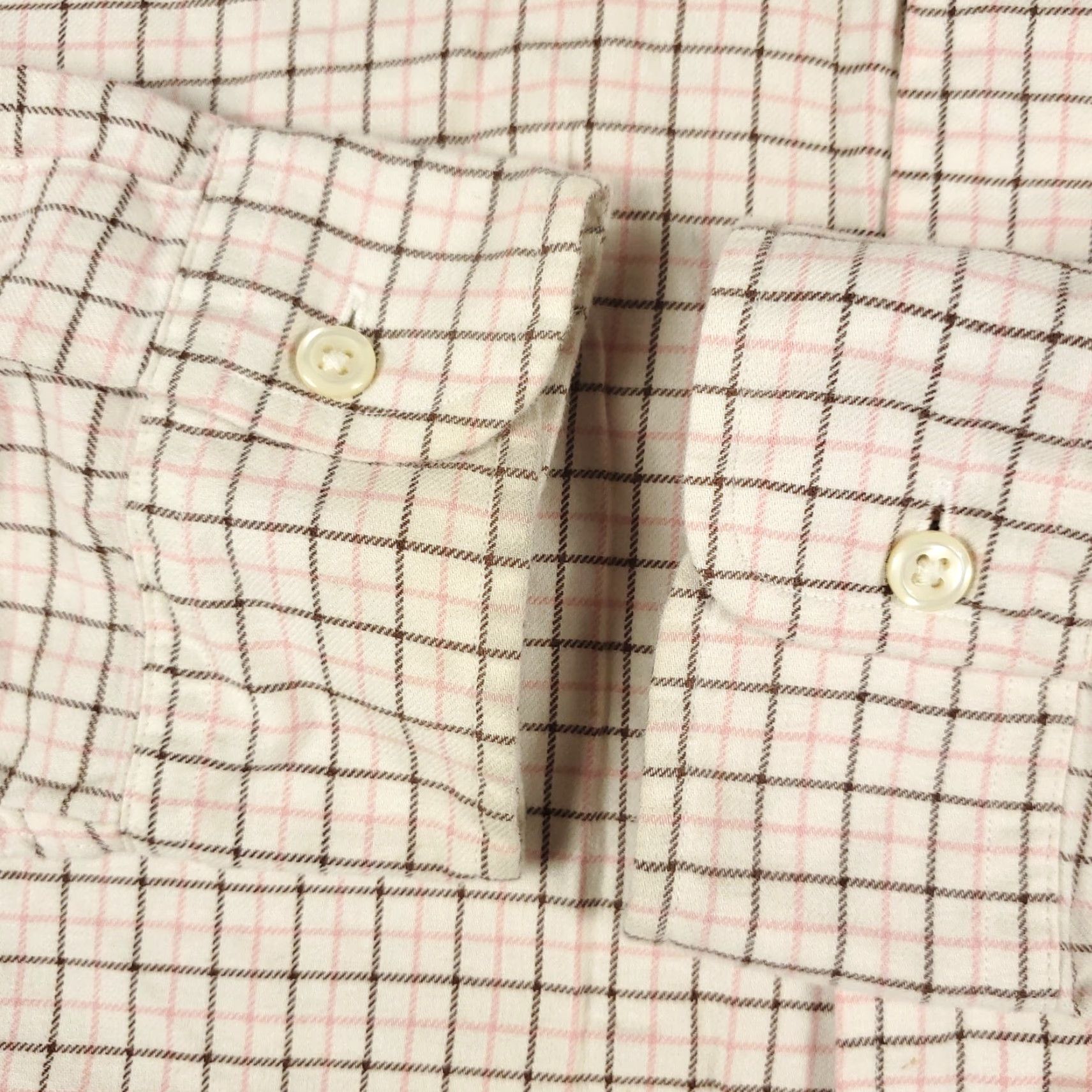 Ralph Lauren Ralph Lauren Button-Up Shirt Mens Medium Beige Check Long Sleeve Classic Preppy Size US M / EU 48-50 / 2 - 3 Thumbnail