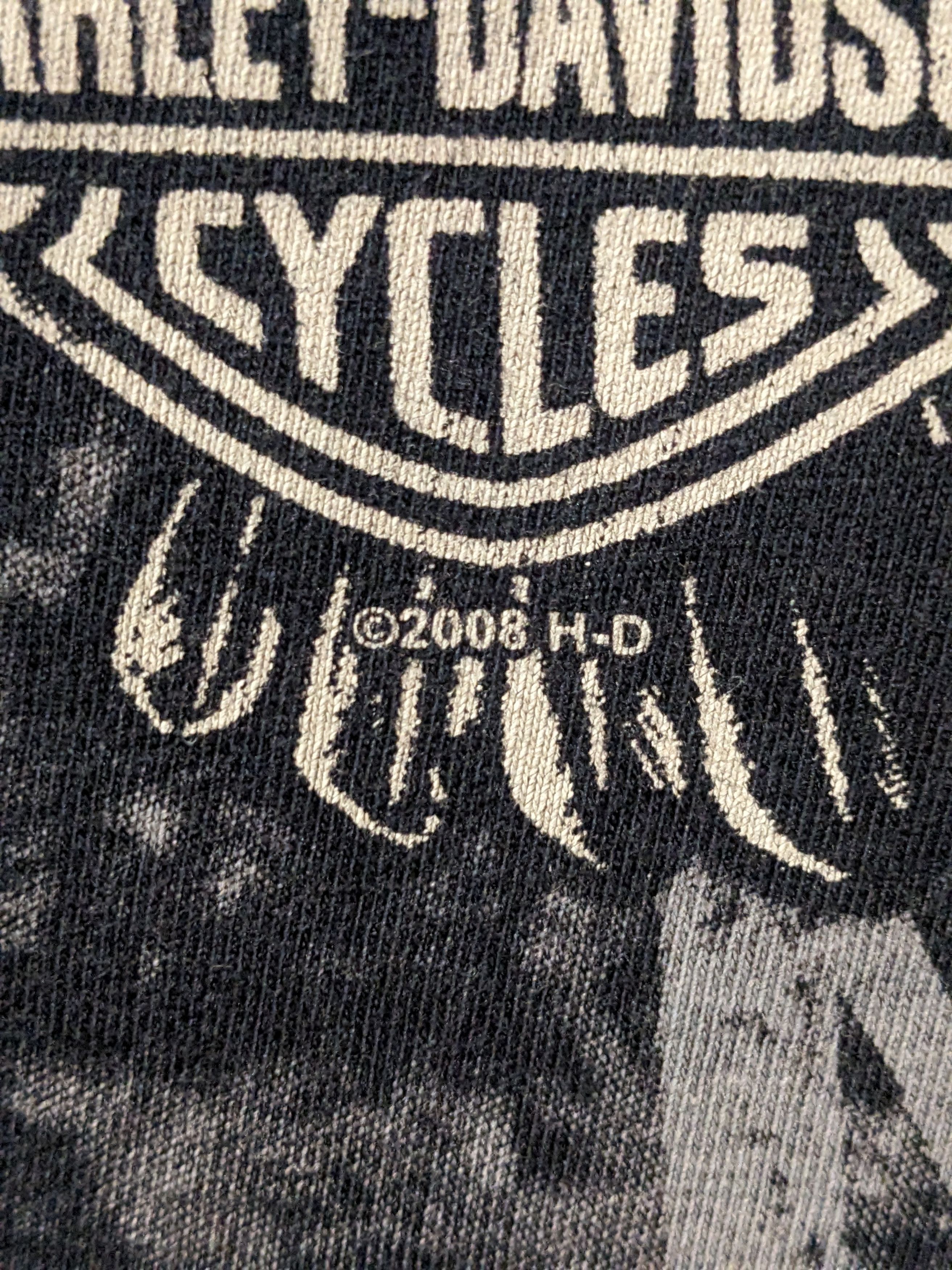 Harley Davidson × Vintage Vintage 2008 Harley-Davidson Motorcycle Animal Large T-Shirt Size US L / EU 52-54 / 3 - 4 Thumbnail