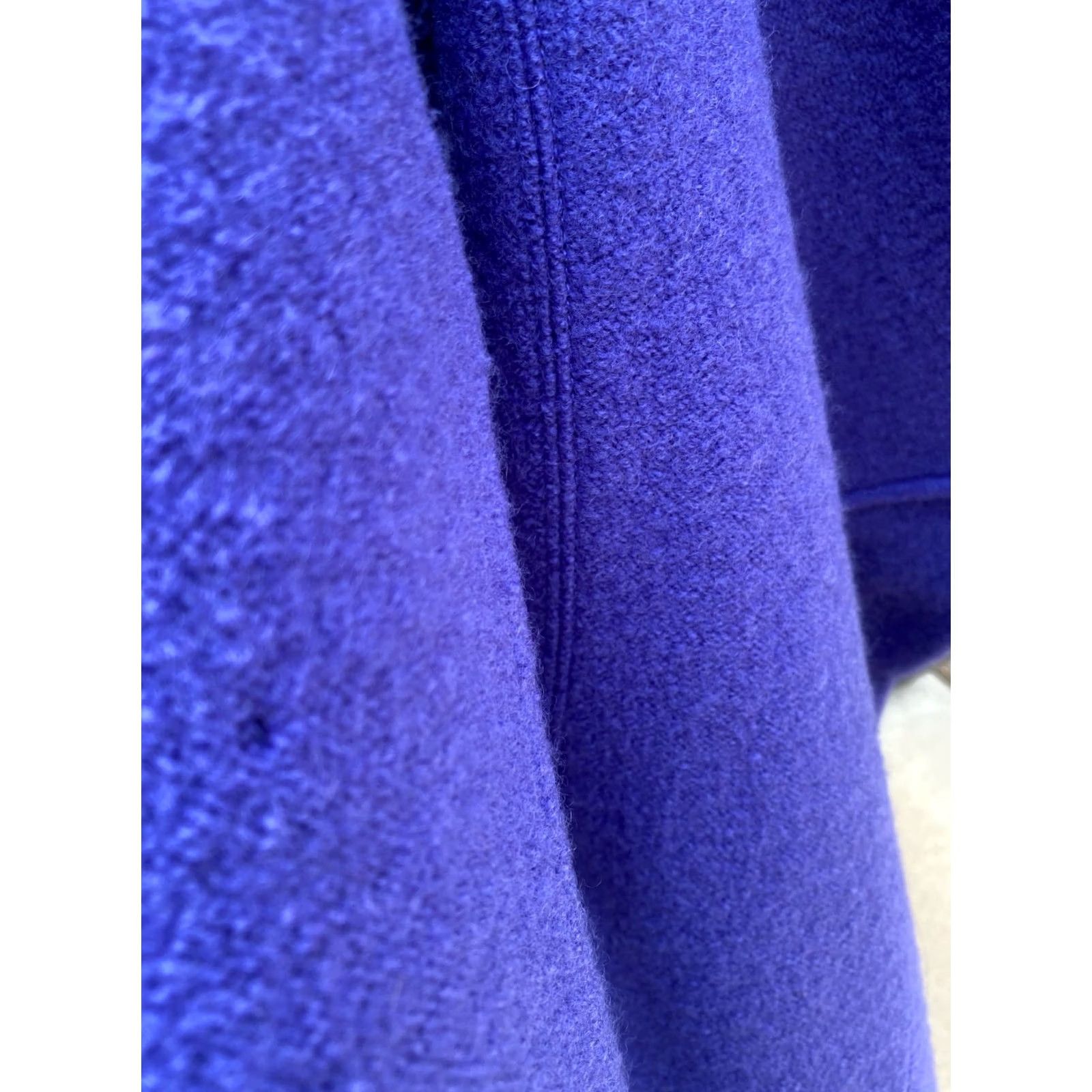 Vintage VINTAGE Petite Sophisticate Women's 100% Wool Long Purple Blazer Jacket Coat | P | New Size S / US 4 / IT 40 - 5 Thumbnail
