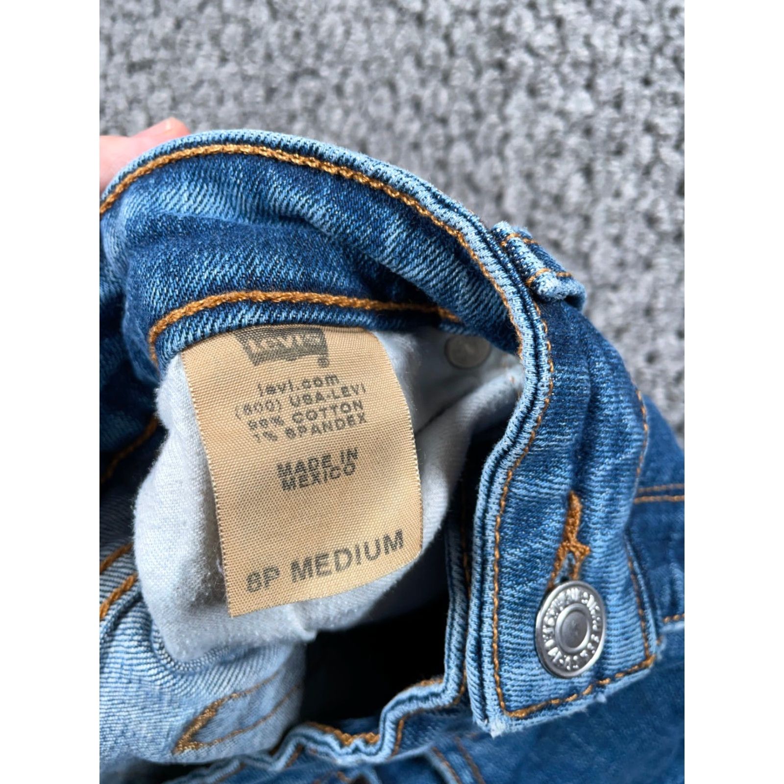 Levi's VINTAGE Levi's Jeans Bootcut Womens 8P 29 x 25 Blue Denim Stretch 515 Pocket Design Size 30" / US 8 / IT 44 - 4 Thumbnail