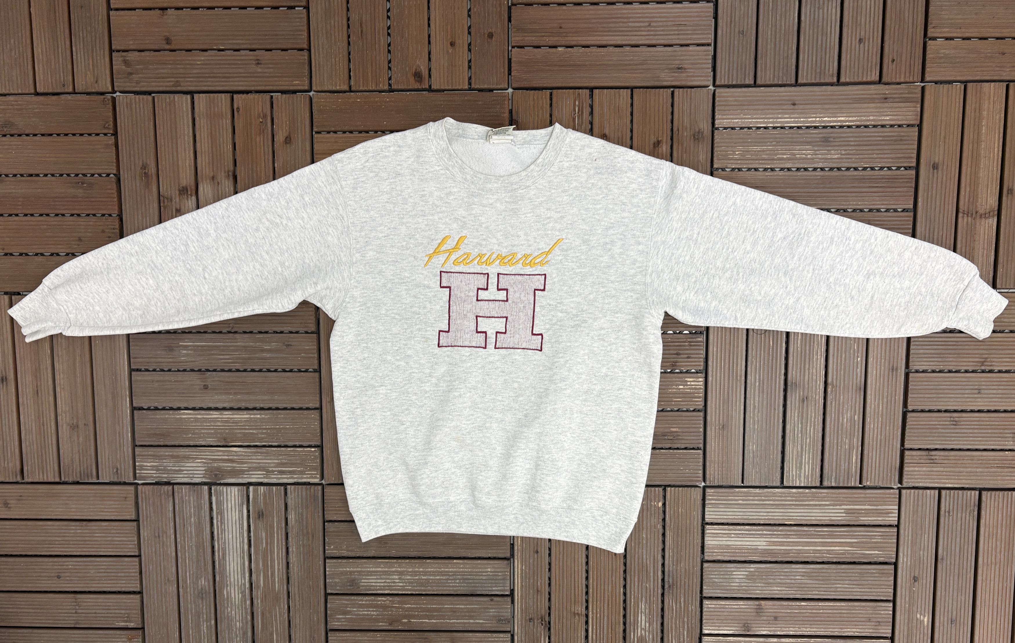Vintage Harvard Crimson Vintage Grey Sweater Crewneck Size US M / EU 48-50 / 2 - 5 Thumbnail