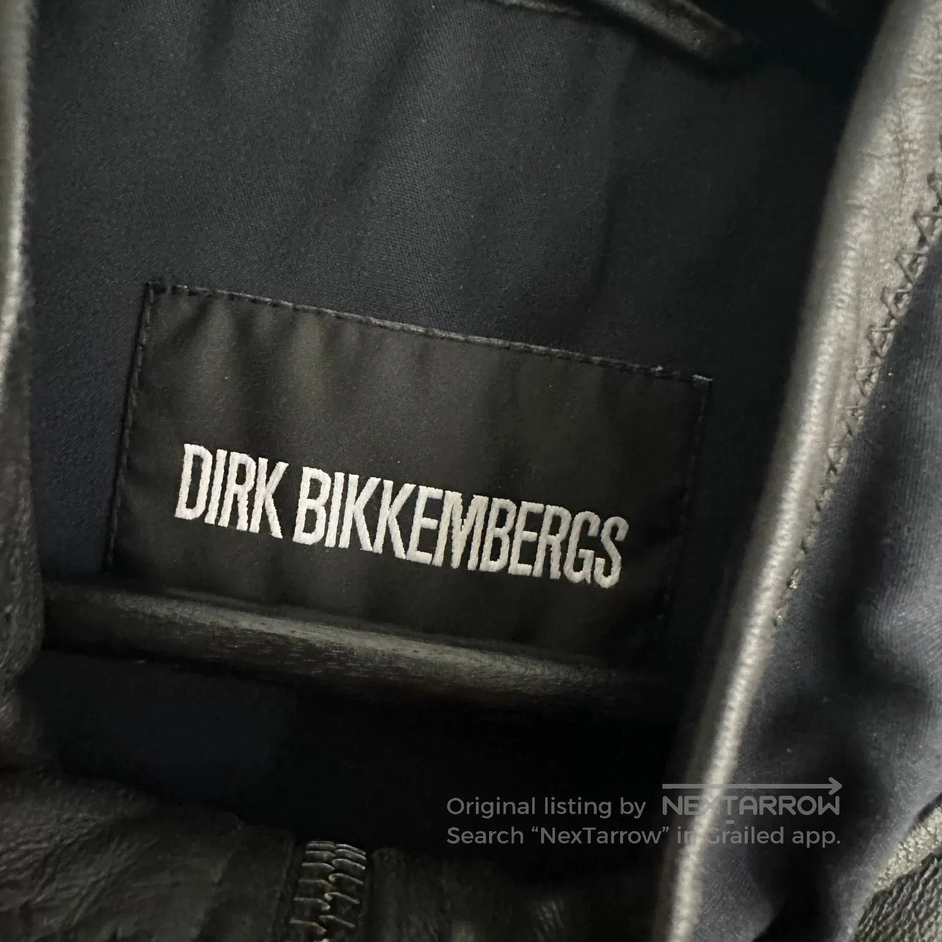 Dirk Bikkembergs dirk bikkembergs leather jacket with unique design. Size US L / EU 52-54 / 3 - 4 Thumbnail