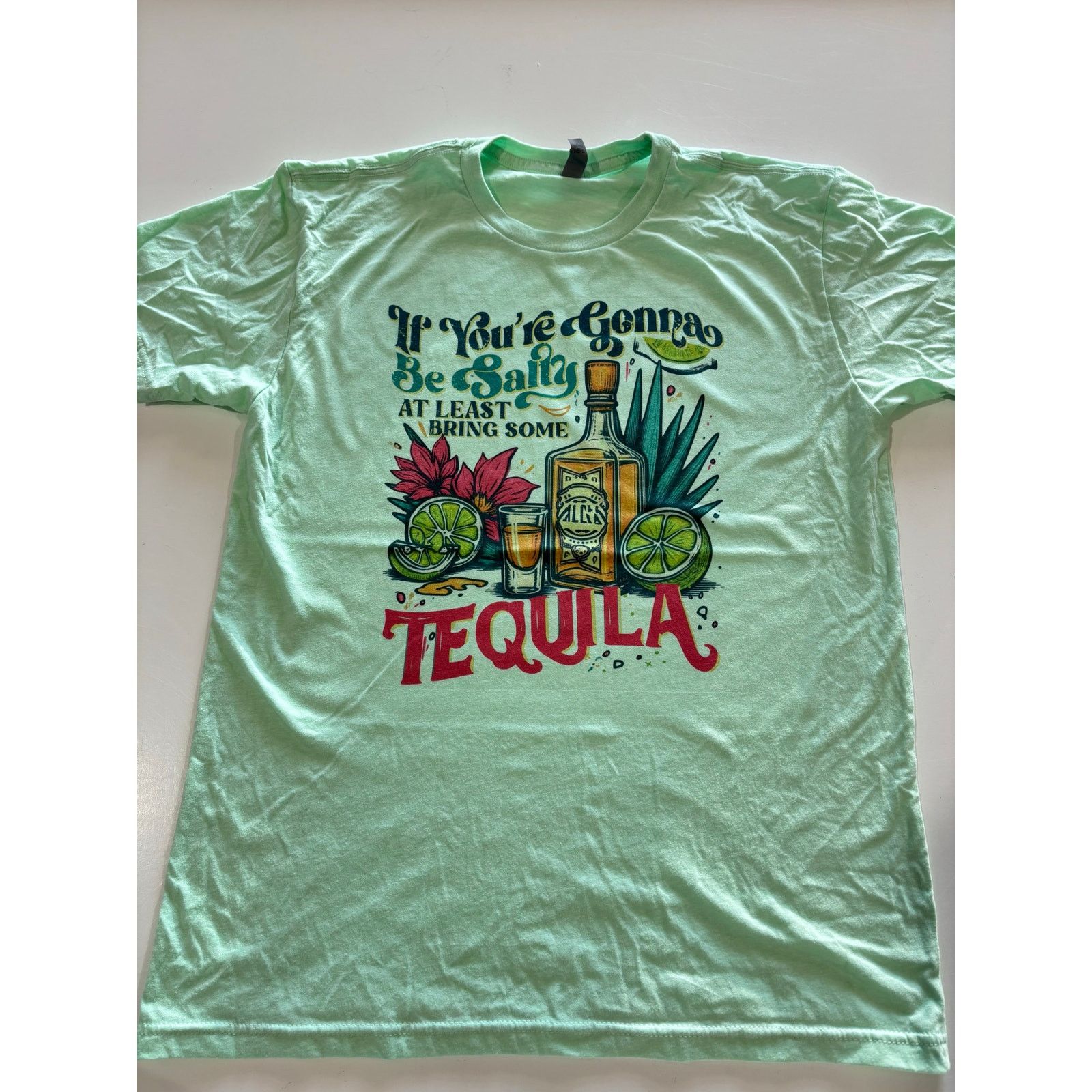 Next Level Apparel Funny Tequila Relatable T-Shirt Size M / US 6-8 / IT 42-44 - 2 Thumbnail