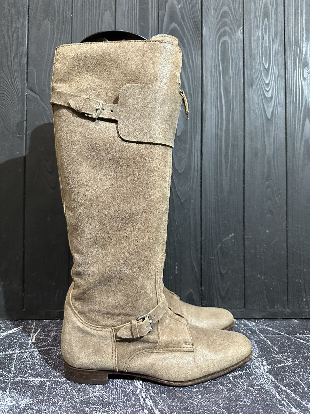 Hermes HERMES Suede zip front Boots Size 37 Size US 7 / IT 37 - 1 Thumbnail