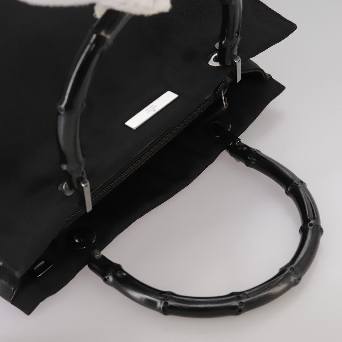 Gucci GUCCI Bamboo Hand Bag Nylon Black 002 002 Size ONE SIZE - 6 Thumbnail