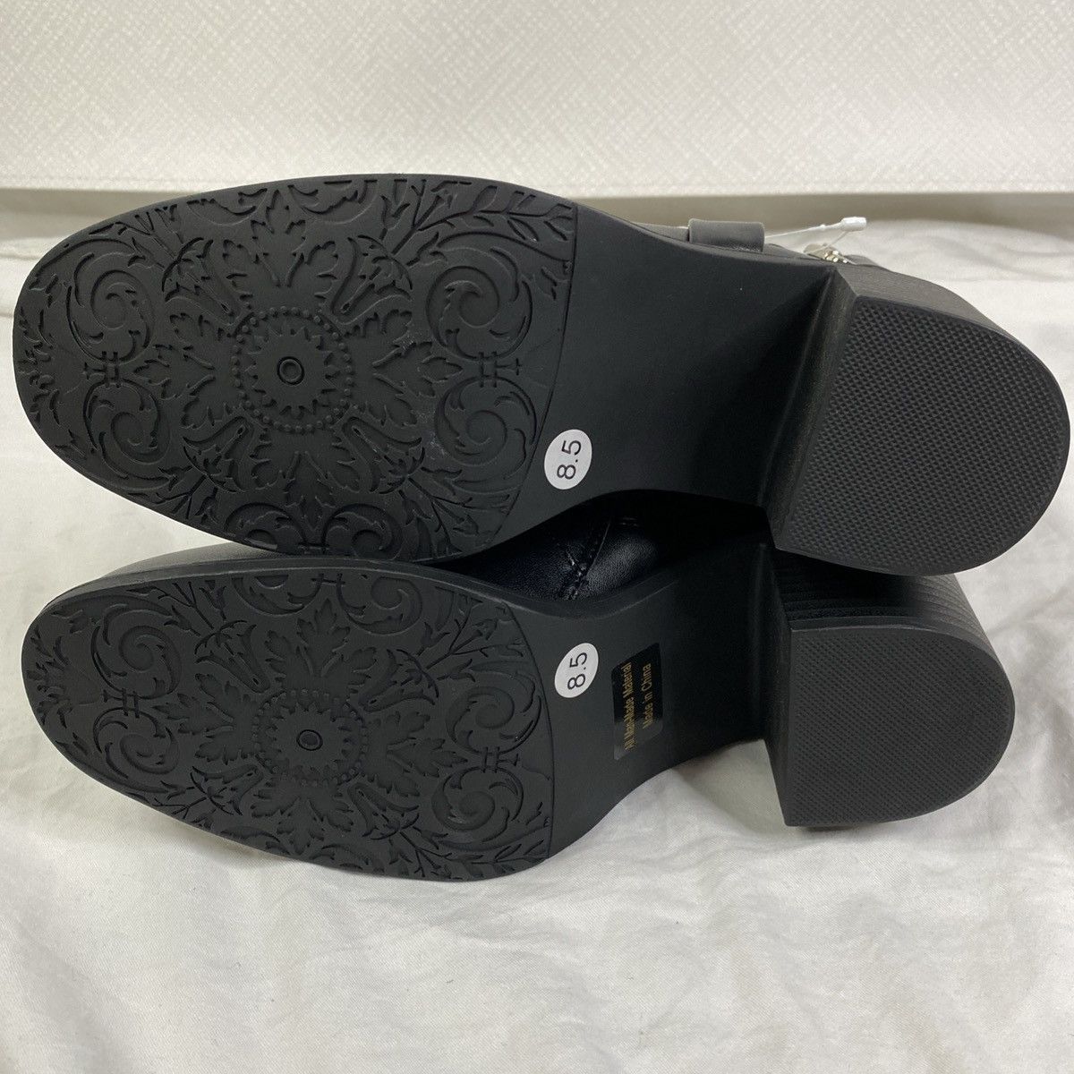 Other Pazzle Chain Ankle Boots Womens Black Sz 8.5 Block Heel NWOT Size US 8.5 / IT 38.5 - 5 Thumbnail