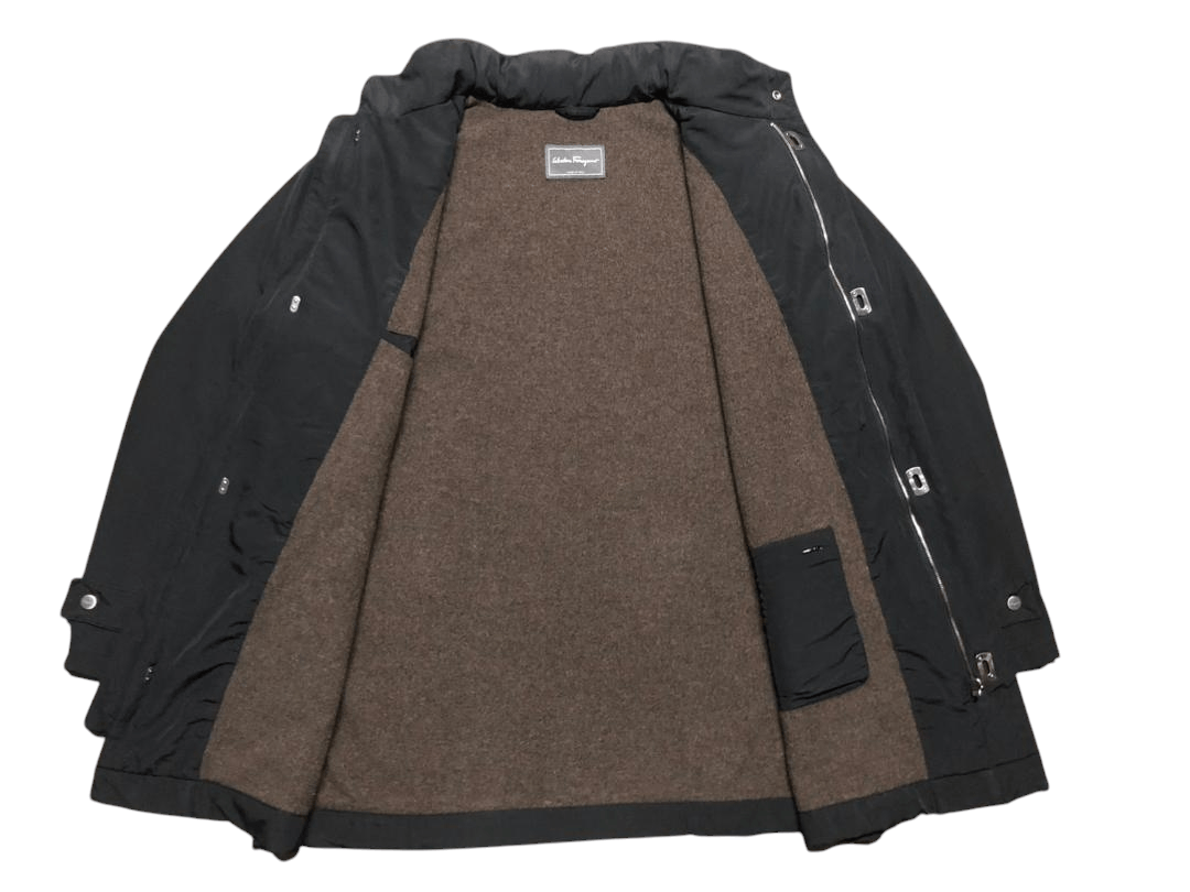 Salvatore Ferragamo Vintage Salvatore Ferragamo Wool Cashmere Lining Jacket Size US XL / EU 56 / 4 - 4 Thumbnail