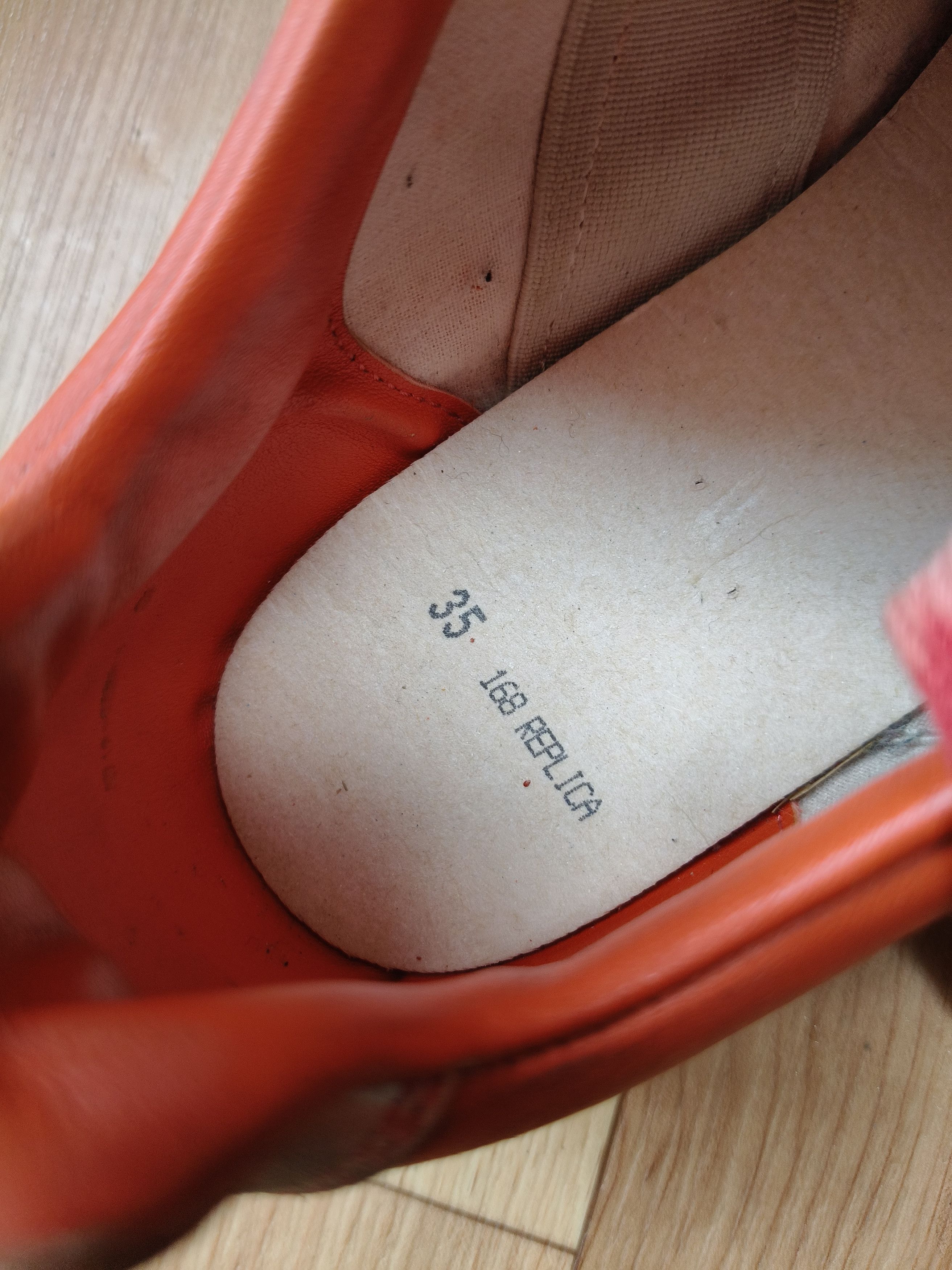 Maison margiela orange red replica gats