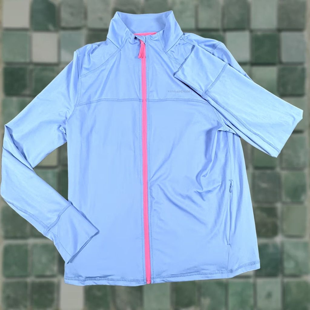Vineyard Vines Vineyard Vines Jacket Womens Small Blue Performance Full Zip Lightweight Outdoor Size S / US 4 / IT 40 - 1 Thumbnail