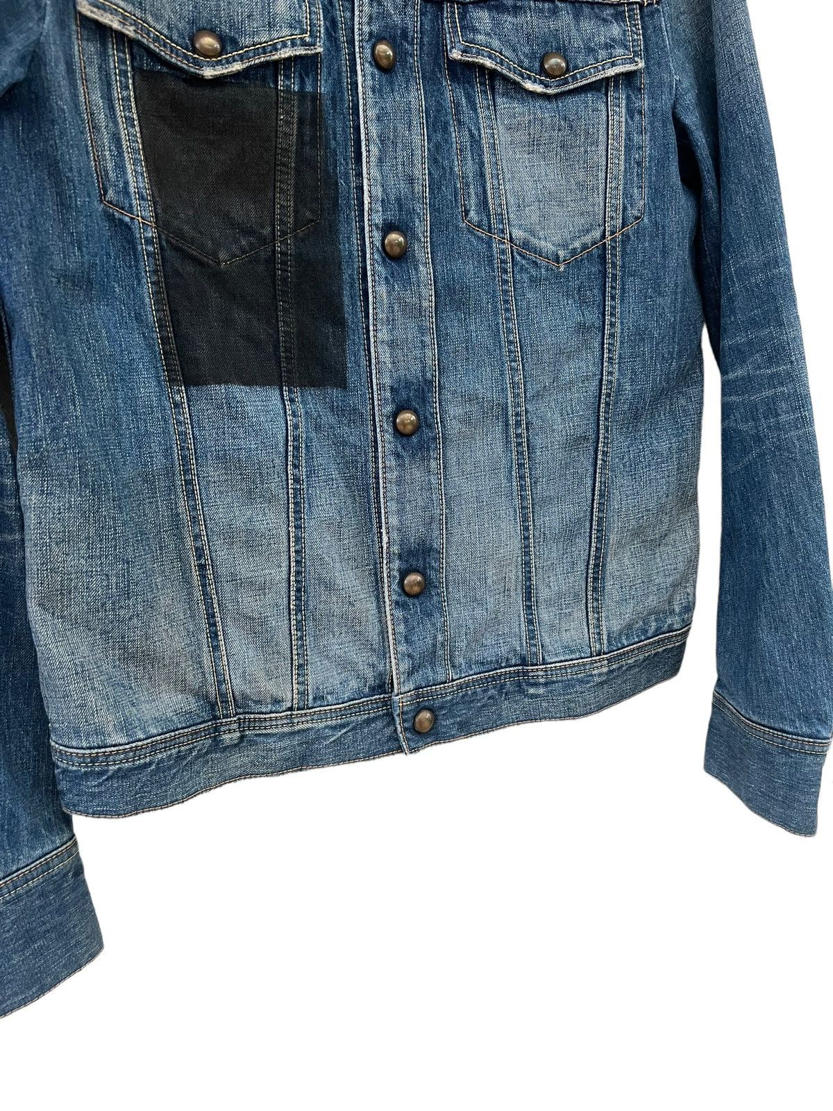 Japanese Brand Velvet Blue Japan Panter Denim Cafe Racer Jacket Size US M / EU 48-50 / 2 - 17 Thumbnail