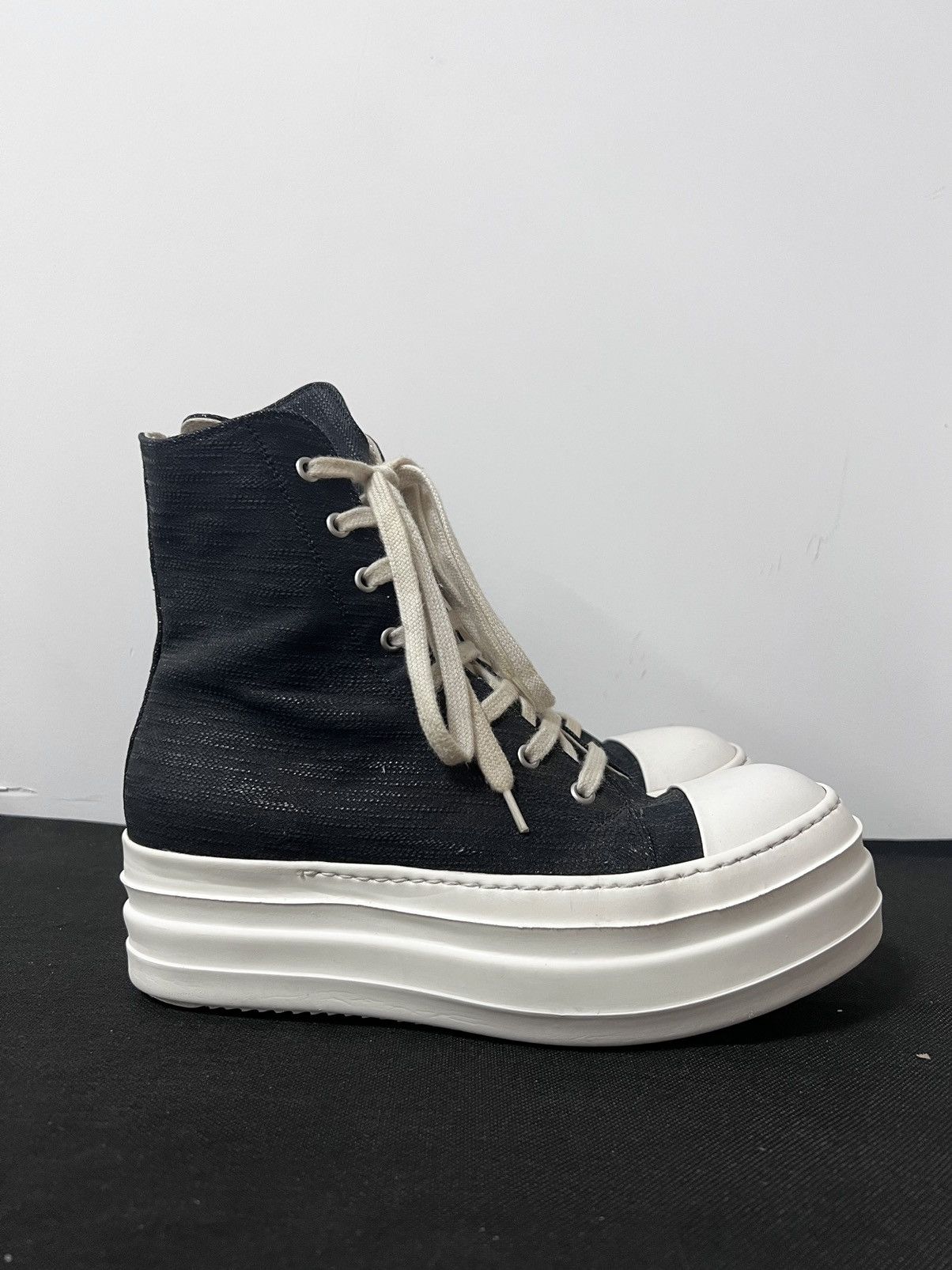 Rick Owens Drkshdw Rick owens drkshdw double bumper ramones sz40.5 Size US 7.5 / EU 40-41 - 4 Thumbnail