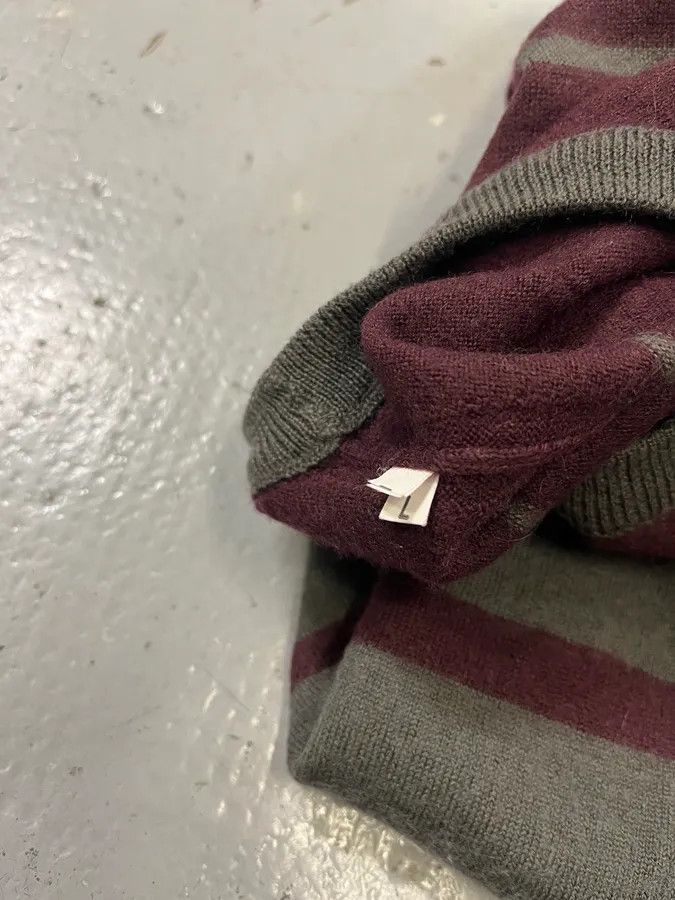 Daniele Alessandrini 2000s Daniele Alessandrini Grey & Purple Wool Sweater Size S / US 4 / IT 40 - 10 Thumbnail