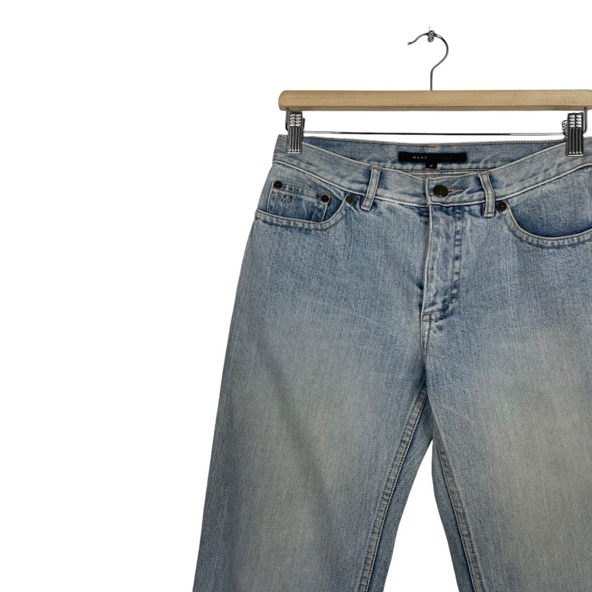 Jean × Marc Jacobs 💥MARC JACOB FLARE WASHED BLUE JEAN Size 29" - 6 Thumbnail