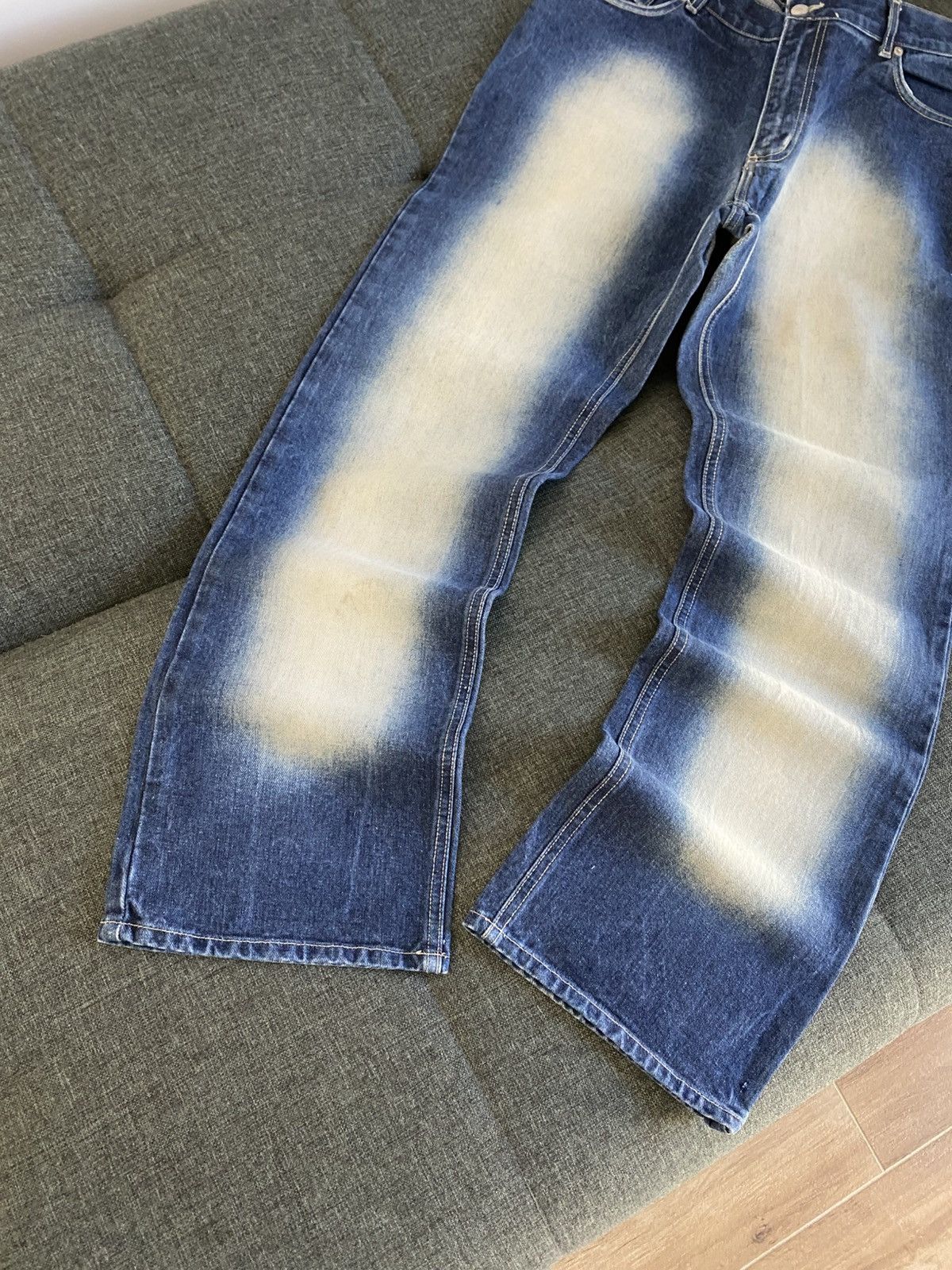 If Six Was Nine Vintage Hysteric Glamour Style Vintage Flared Jeans Washed Size US 34 / EU 50 - 2 Thumbnail