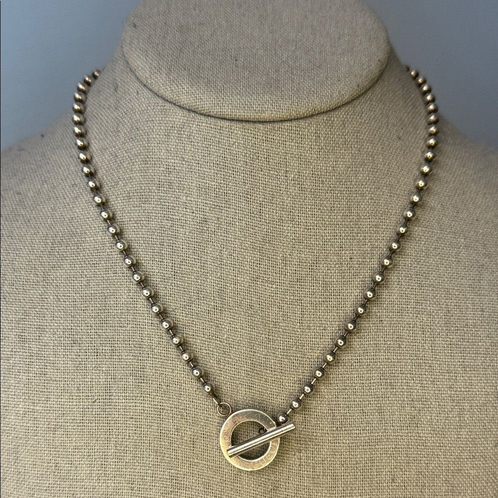 Gucci Gucci Sterling Silver Toggle Boule Necklace 17.5in Size ONE SIZE - 1 Thumbnail