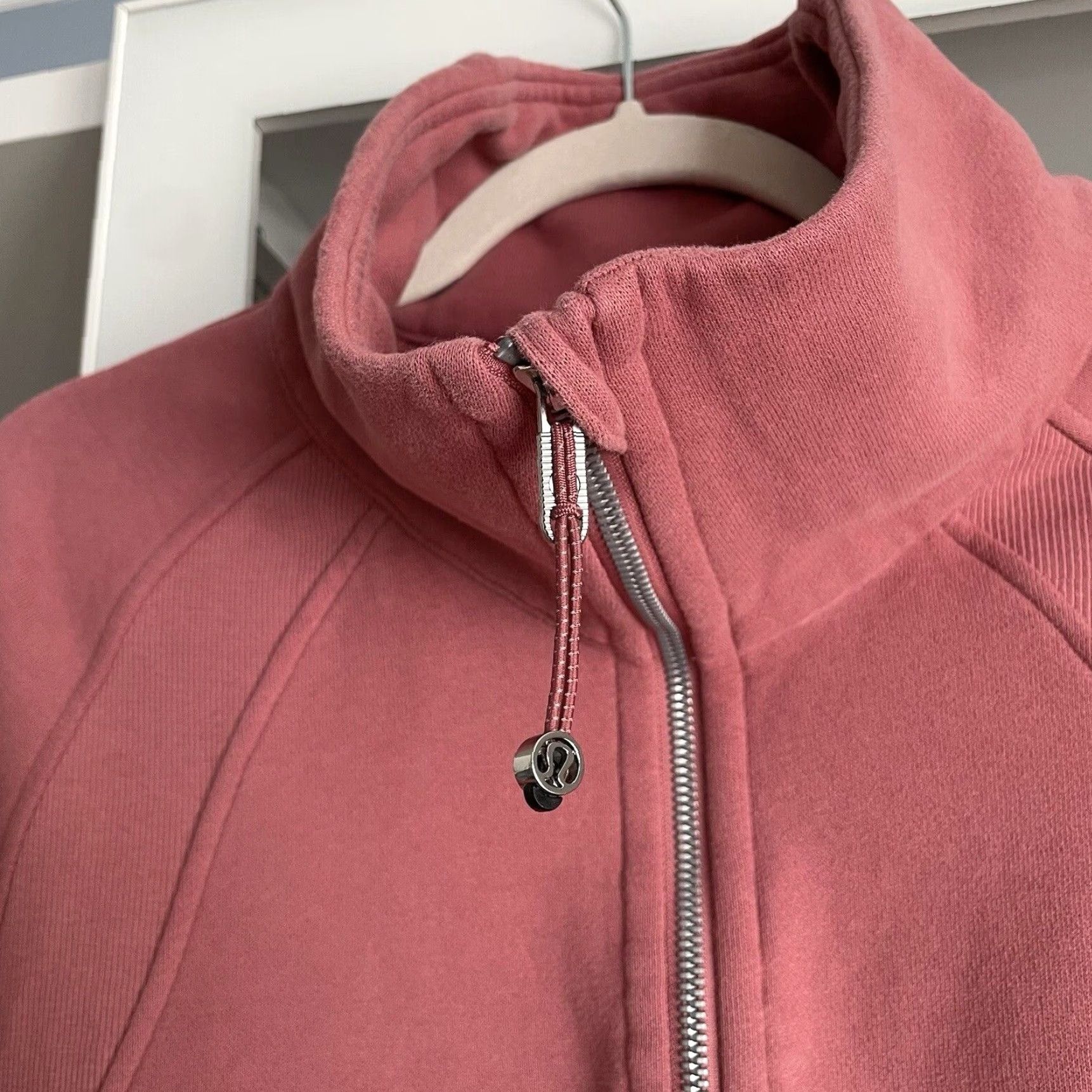 Lululemon Lululemon Scuba Oversized Funnel Neck Shirt Pink Savannah M/L Womens Sweatshirt Pullover Zip Long Sleeve Size M / US 6-8 / IT 42-44 - 2 Thumbnail