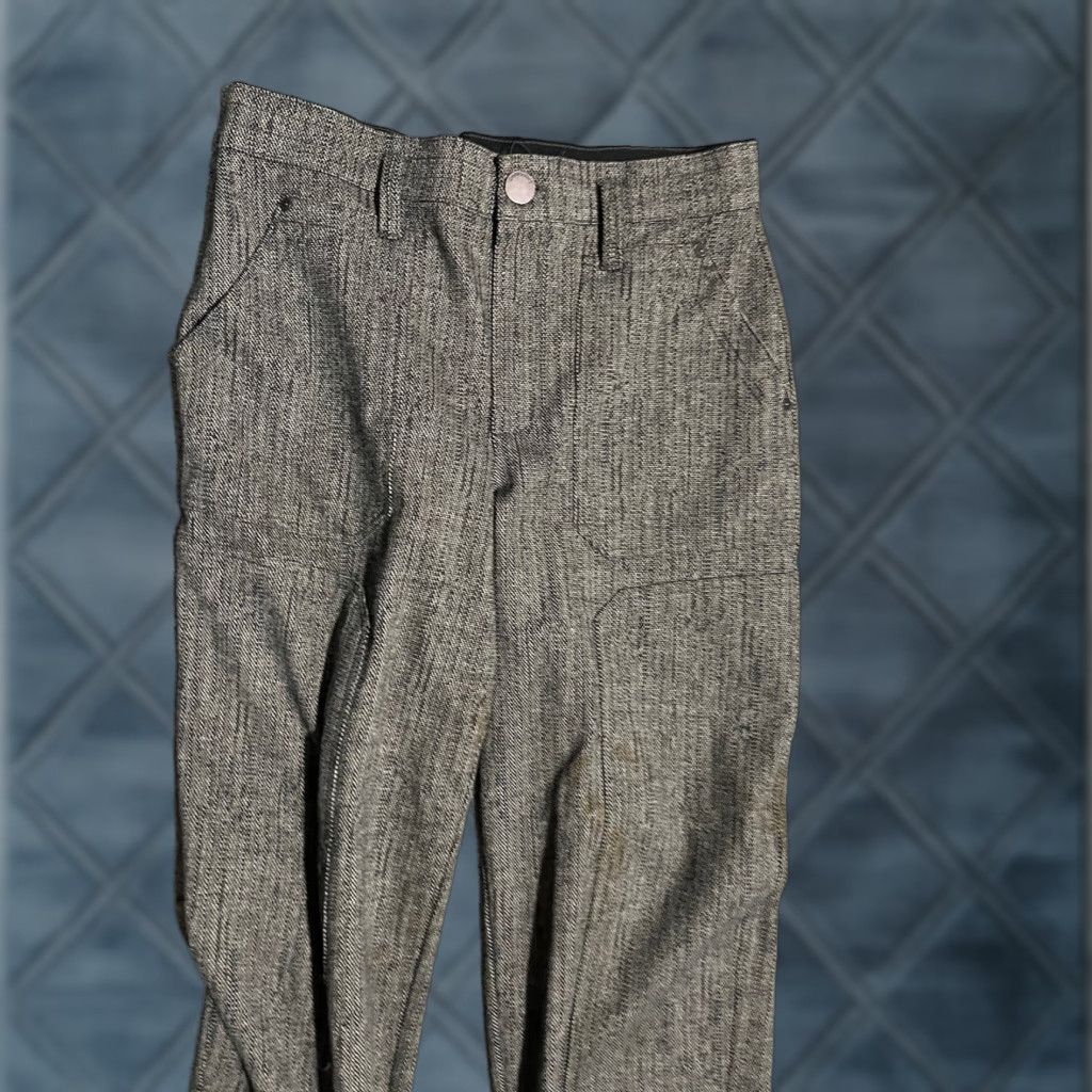 Vintage Democracy Pants Womens 10 Herringbone Brown Ab Solution Straight Tweed Size 32" / US 10 / IT 46 - 1 Thumbnail
