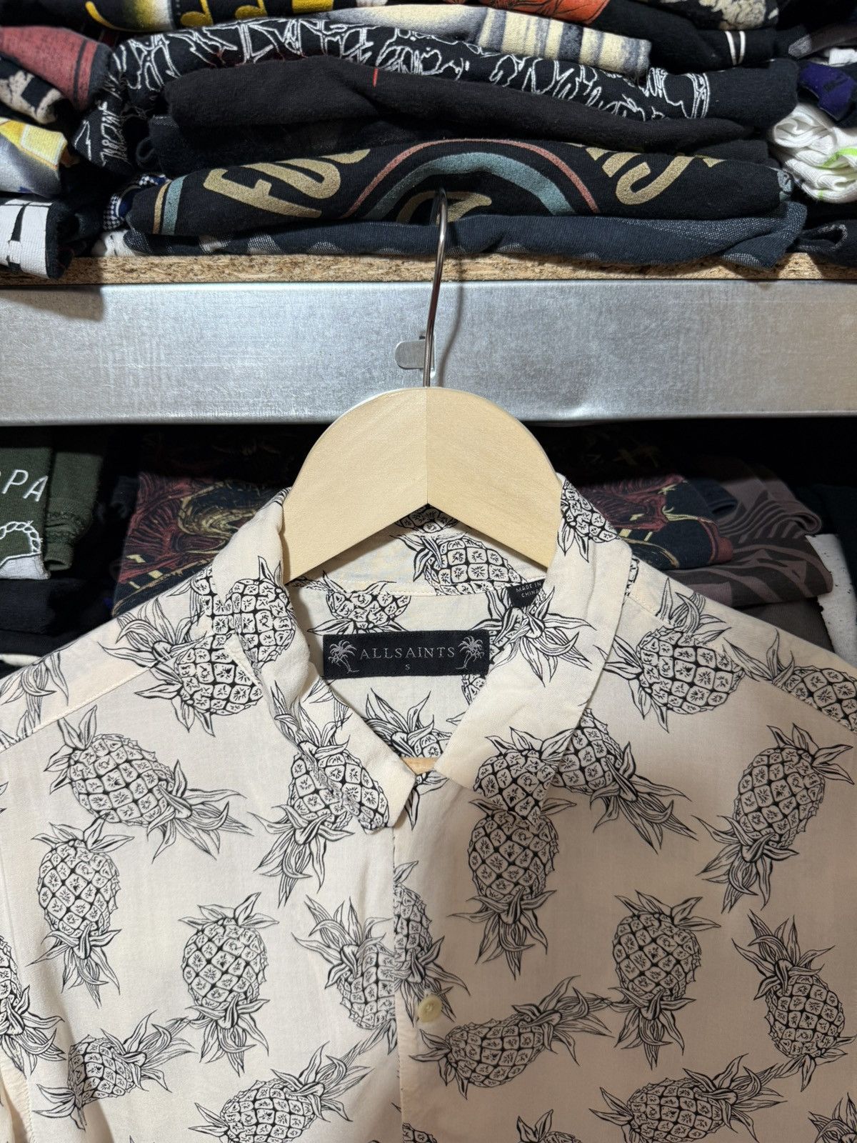 Allsaints Allsaints Ananas AOP Button Shirt Pineapple Summer Party Y2K Size US S / EU 44-46 / 1 - 4 Thumbnail