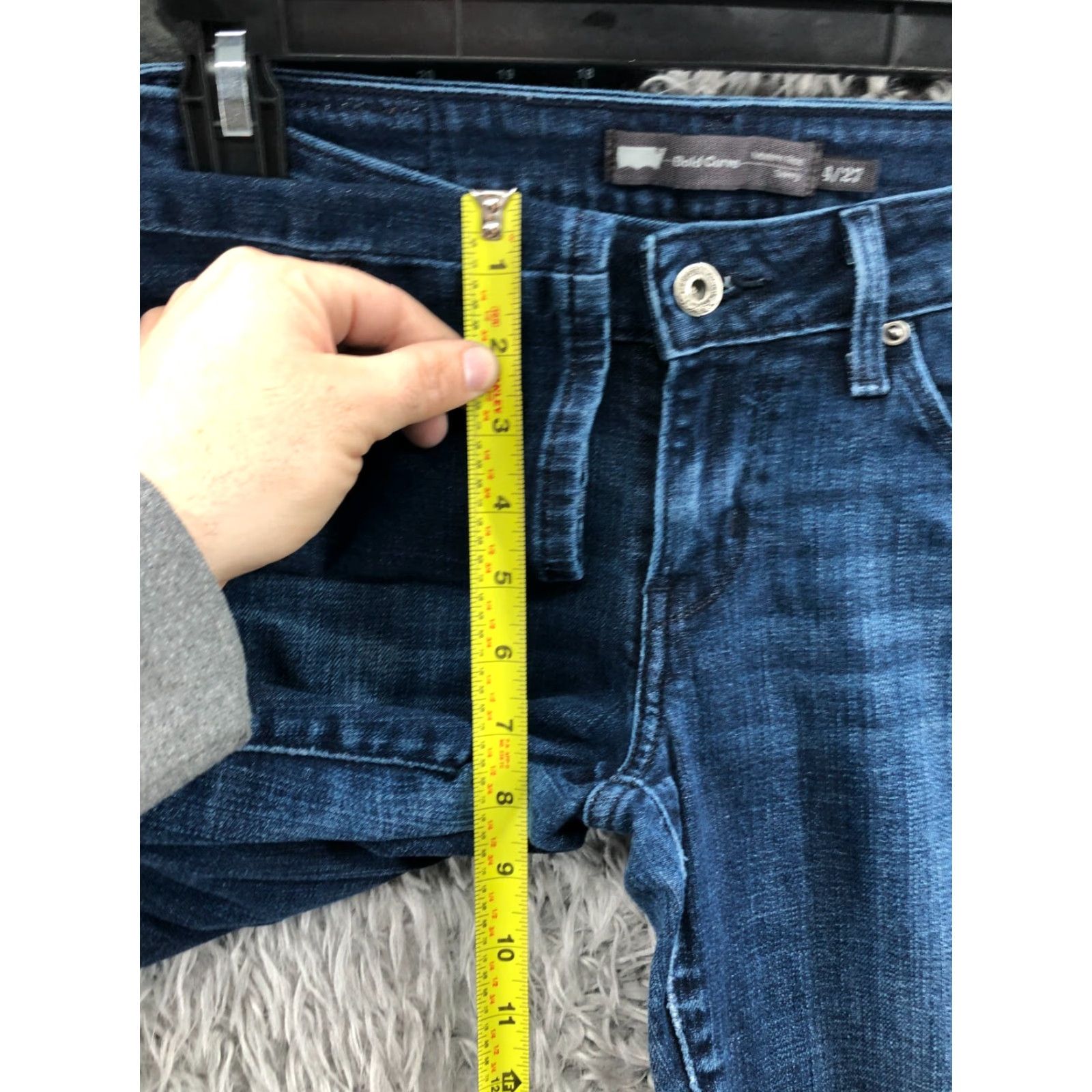 Levi's Levi's Jeans Skinny Mid Rise 4 Womens Medium Blue Denim 5-Pocket Regular 30in Inseam Vintage: No Size 27" / US 4 / IT 40 - 4 Thumbnail