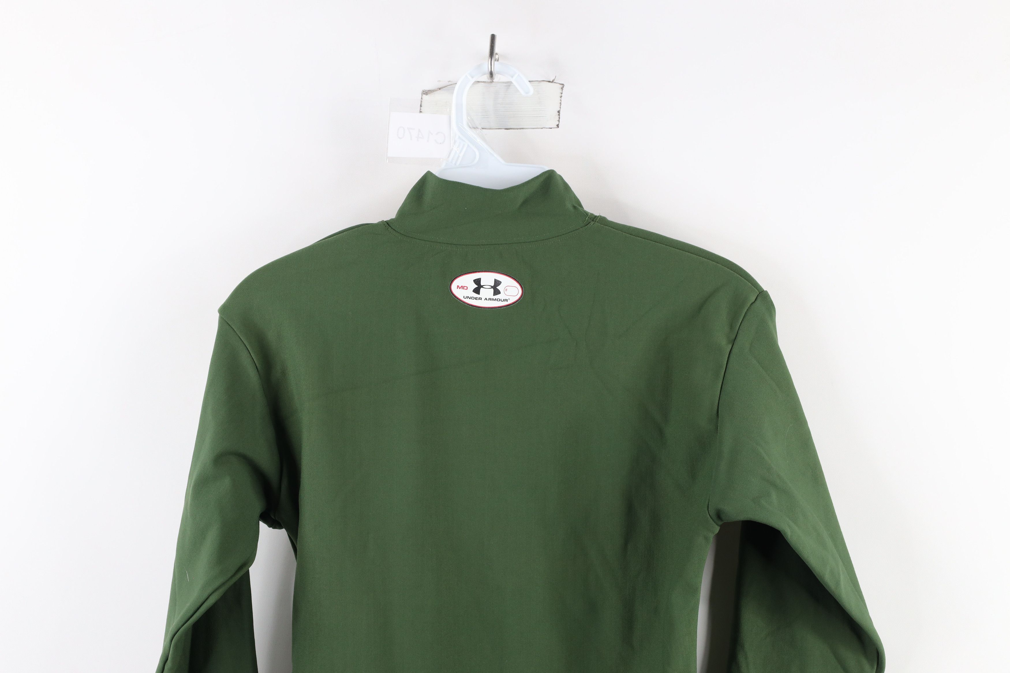 Under Armour × Vintage Under Armour Compression Mock Neck Training T-Shirt Green Size US M / EU 48-50 / 2 - 9 Thumbnail