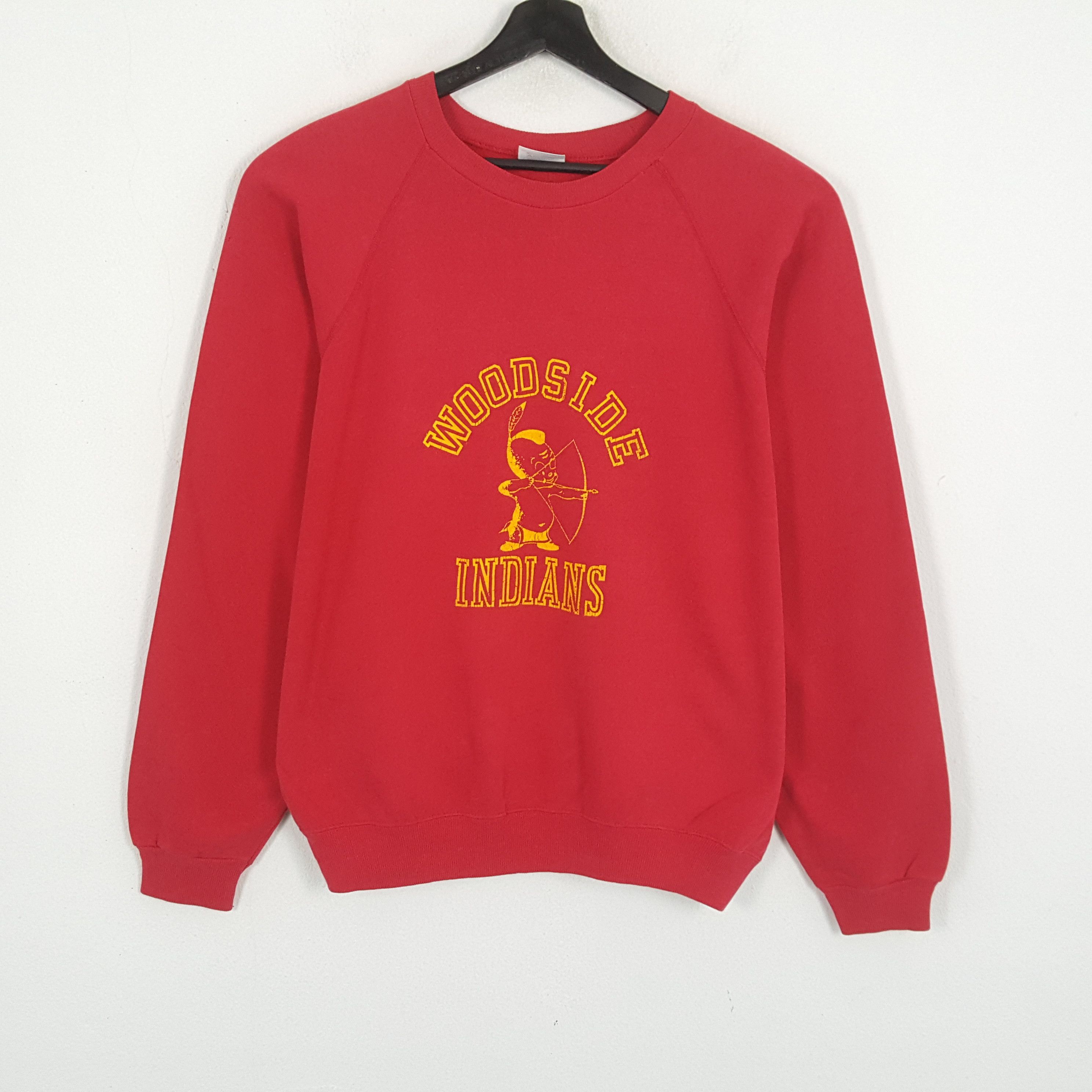 WOODSIDE INDIANS Streetwear Style Vintage Sweatshirt
