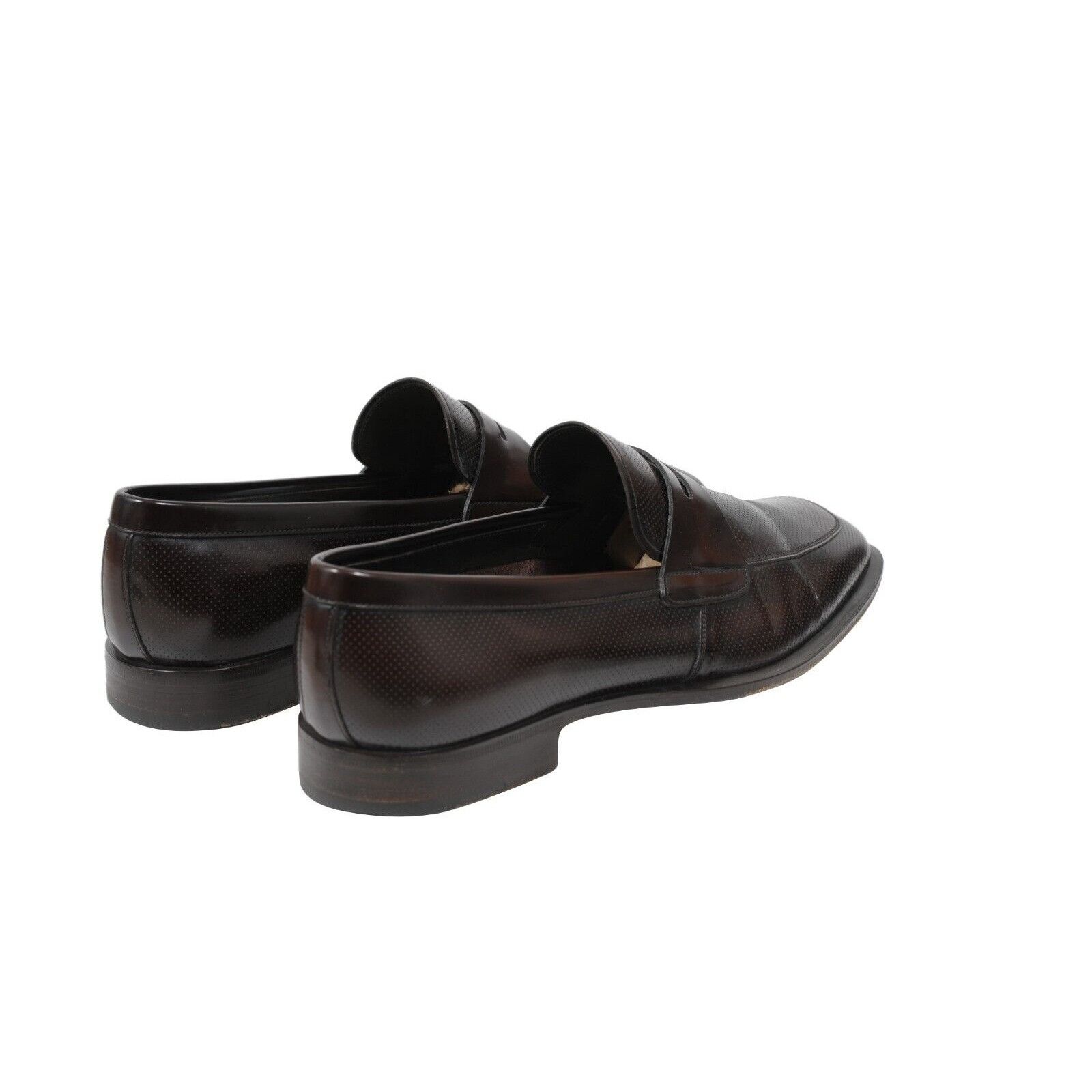 Prada Penny Loafers Brown Calfskin Leather - 02064 Size US 9.5 / EU 42-43 - 7 Thumbnail